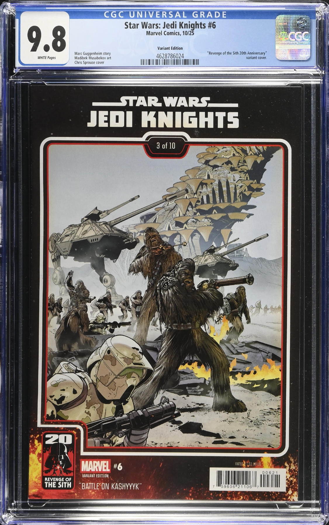 Star Wars: Jedi Knights #6 Sprouse Variant CGC 9.8