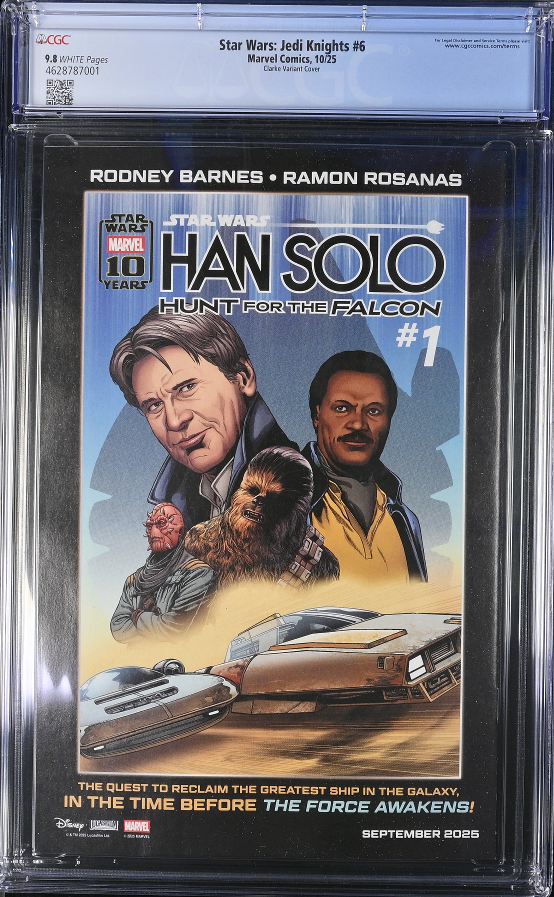Star Wars: Jedi Knights #6 Clarke Variant CGC 9.8