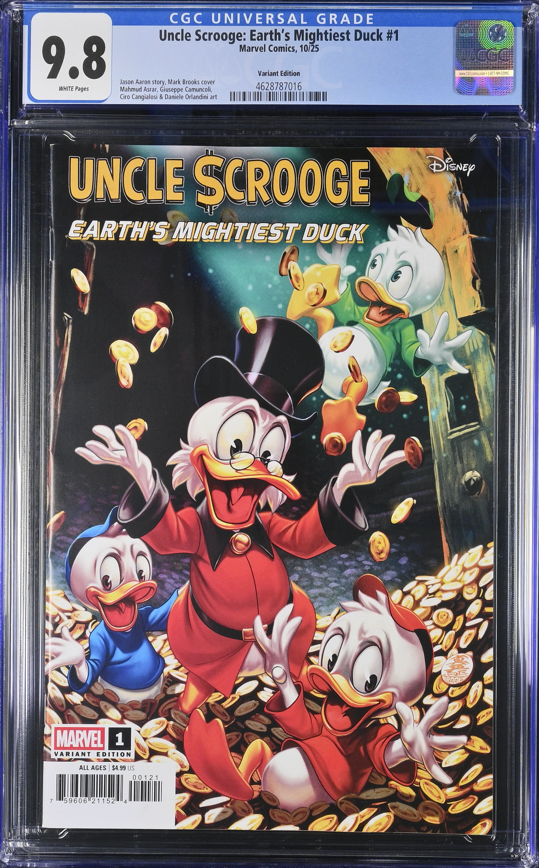 Uncle Scrooge: Earth's Mightiest Duck #1 Brooks Variant CGC 9.8