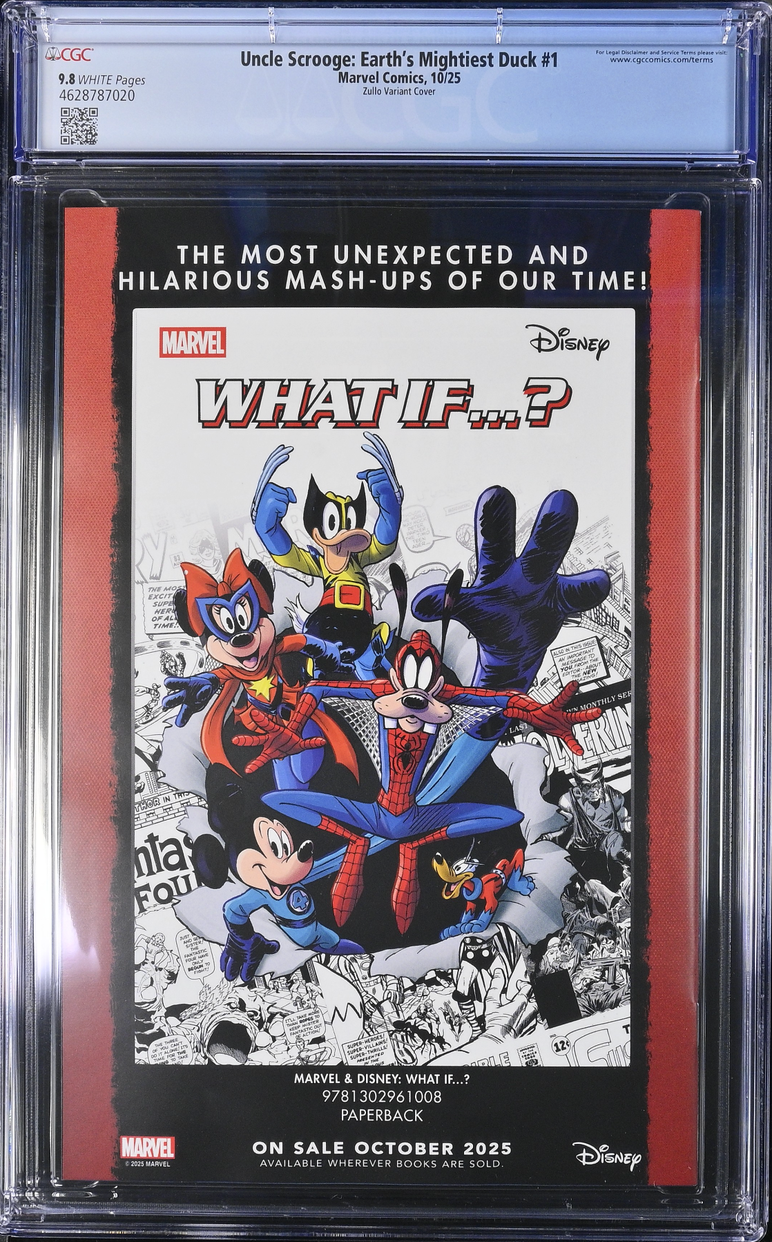 Uncle Scrooge: Earth's Mightiest Duck #1 Zullo 1:25 Retailer Incentive Variant CGC 9.8