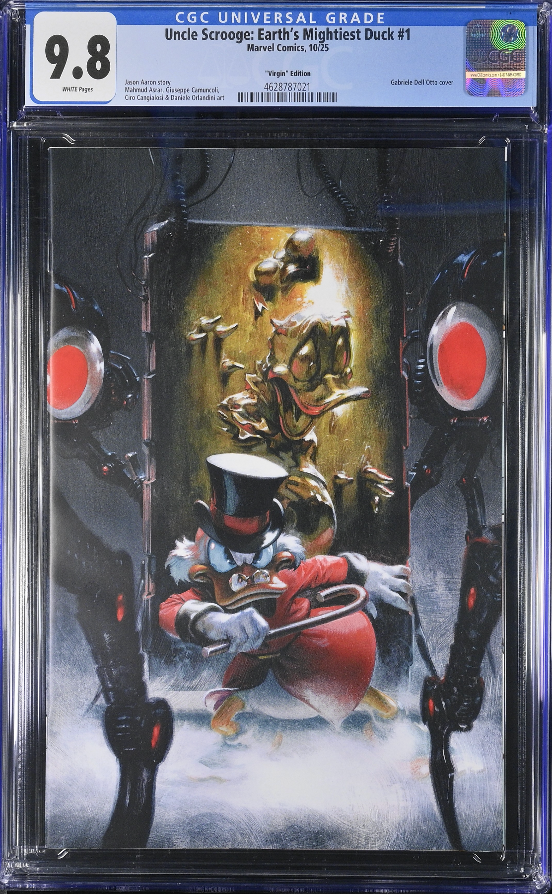 Uncle Scrooge: Earth's Mightiest Duck #1 Dell'Otto 1:100 Virgin Retailer Incentive Variant CGC 9.8