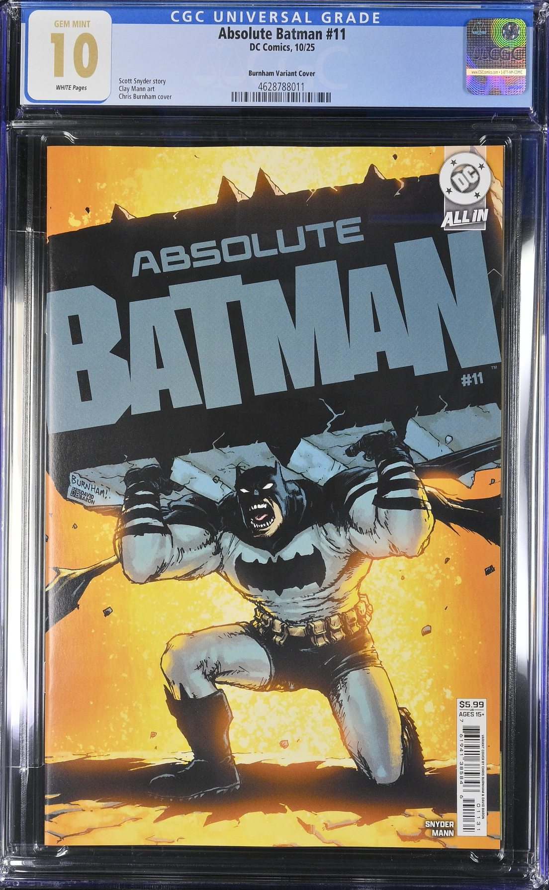 Absolute Batman #11 Burnham Variant CGC 10