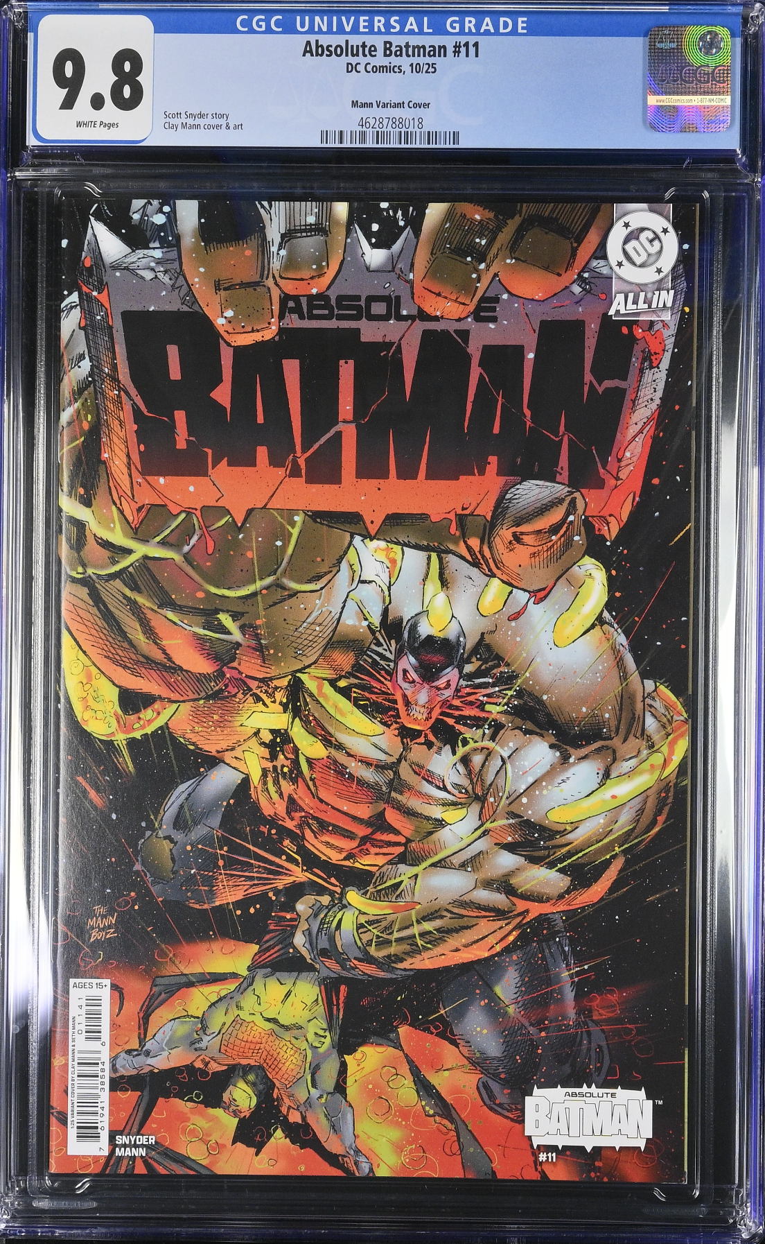 Absolute Batman #11 Mann 1:25 Retailer Incentive Variant CGC 9.8