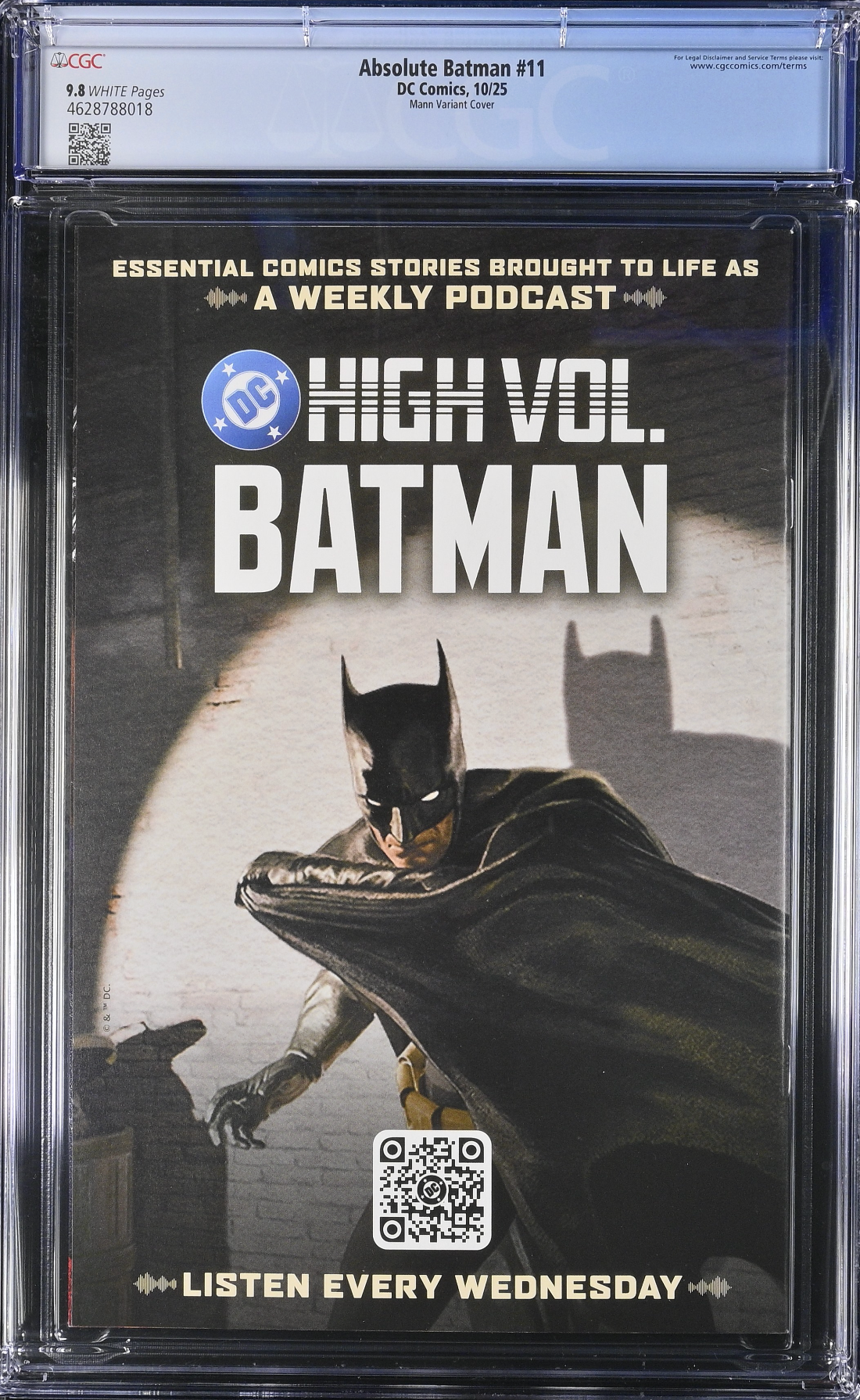 Absolute Batman #11 Mann 1:25 Retailer Incentive Variant CGC 9.8