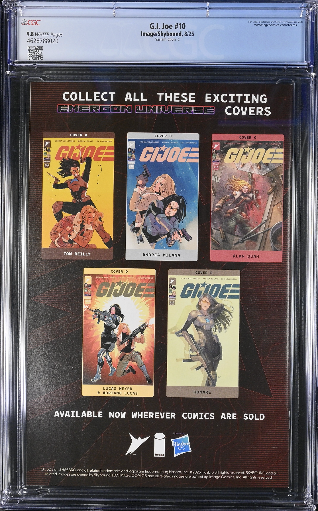G.I. Joe #10 Quah 1:10 Retailer Incentive Variant CGC 9.8