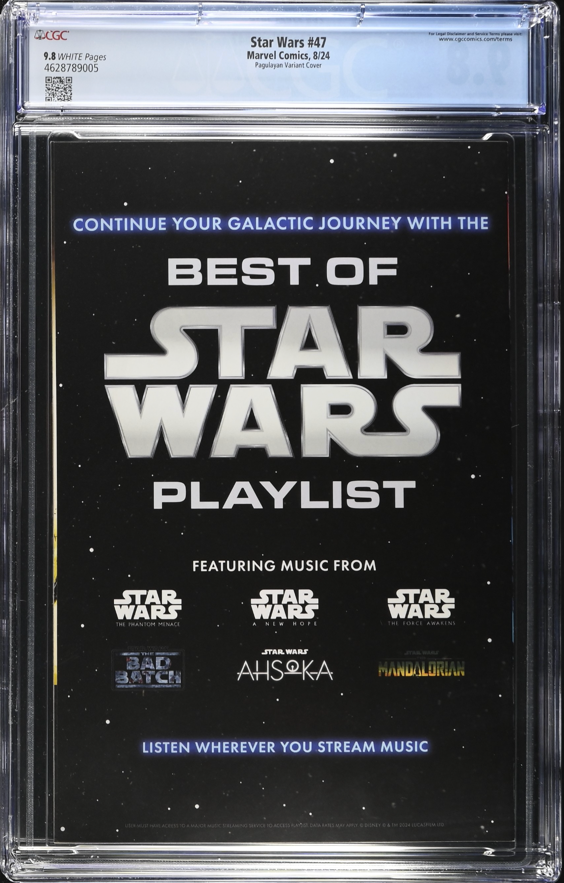 Star Wars #47 Pagulayan 1:25 Retailer Incentive Variant CGC 9.8