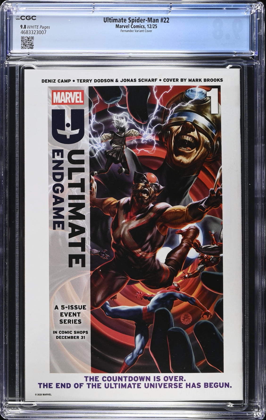 Ultimate Spider-Man #22 Fernandez Tron: Ares Variant CGC 9.8