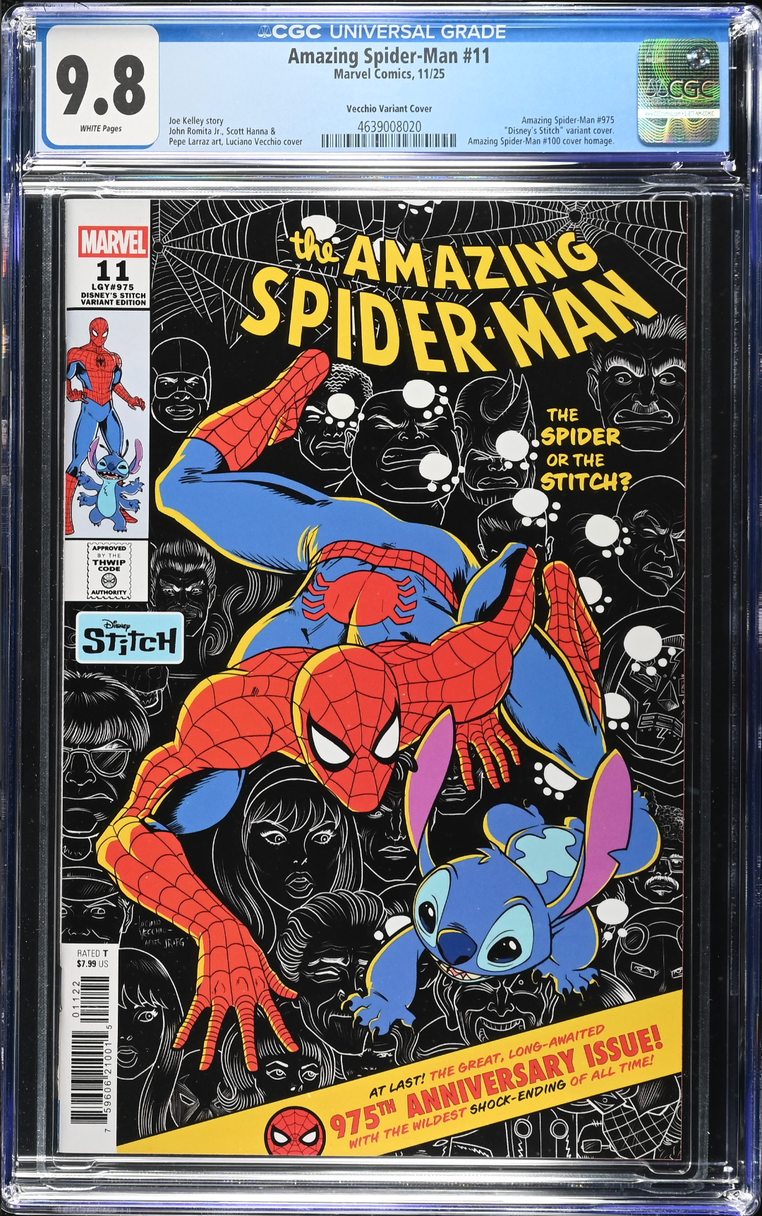 Amazing Spider-Man #11 Vecchio Disney Stitch Variant CGC 9.8