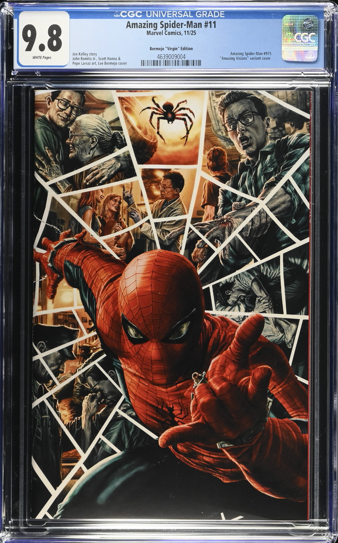Amazing Spider-Man #11 Bermejo 1:100 Virgin Retailer Incentive Variant CGC 9.8