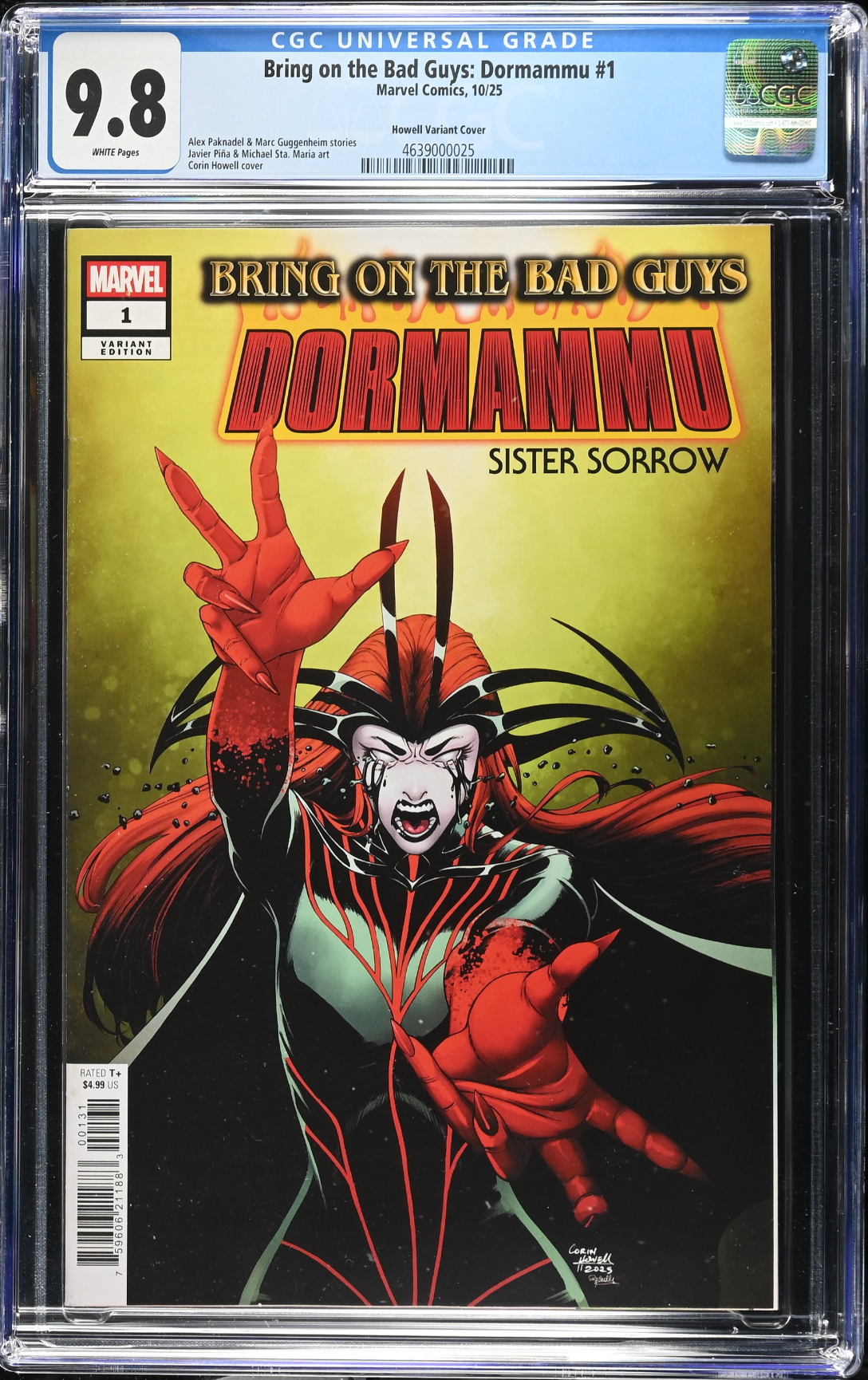 Bring on the Bad Guys: Dormammu #1 Howell Variant CGC 9.8