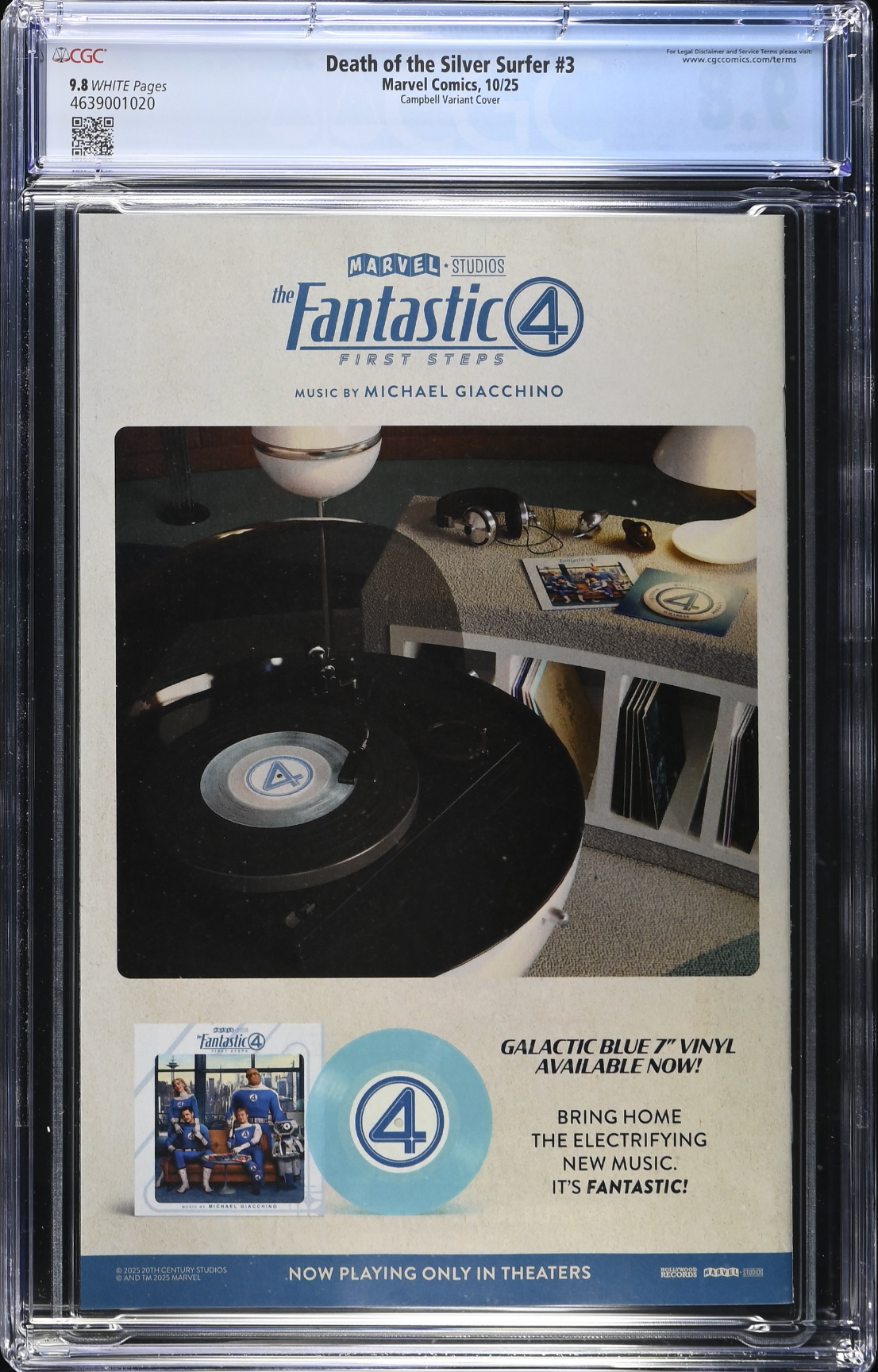 Death of the Silver Surfer #3 Campbell Variant CGC 9.8