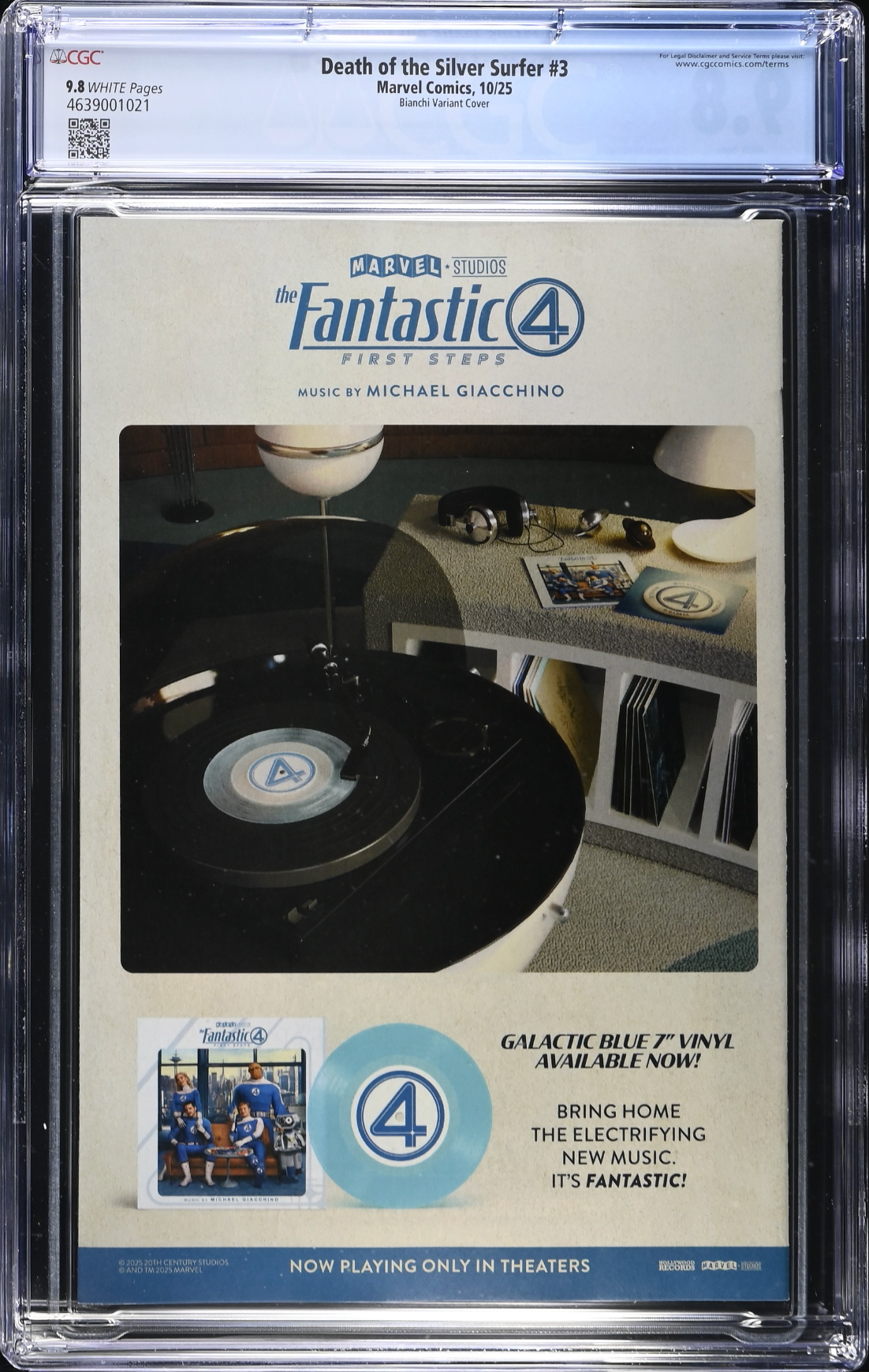 Death of the Silver Surfer #3 Bianchi 1:25 Retailer Incentive Variant CGC 9.8