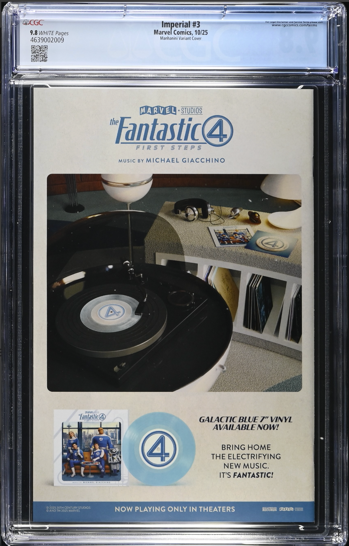 Imperial #3 Manhanini Variant CGC 9.8