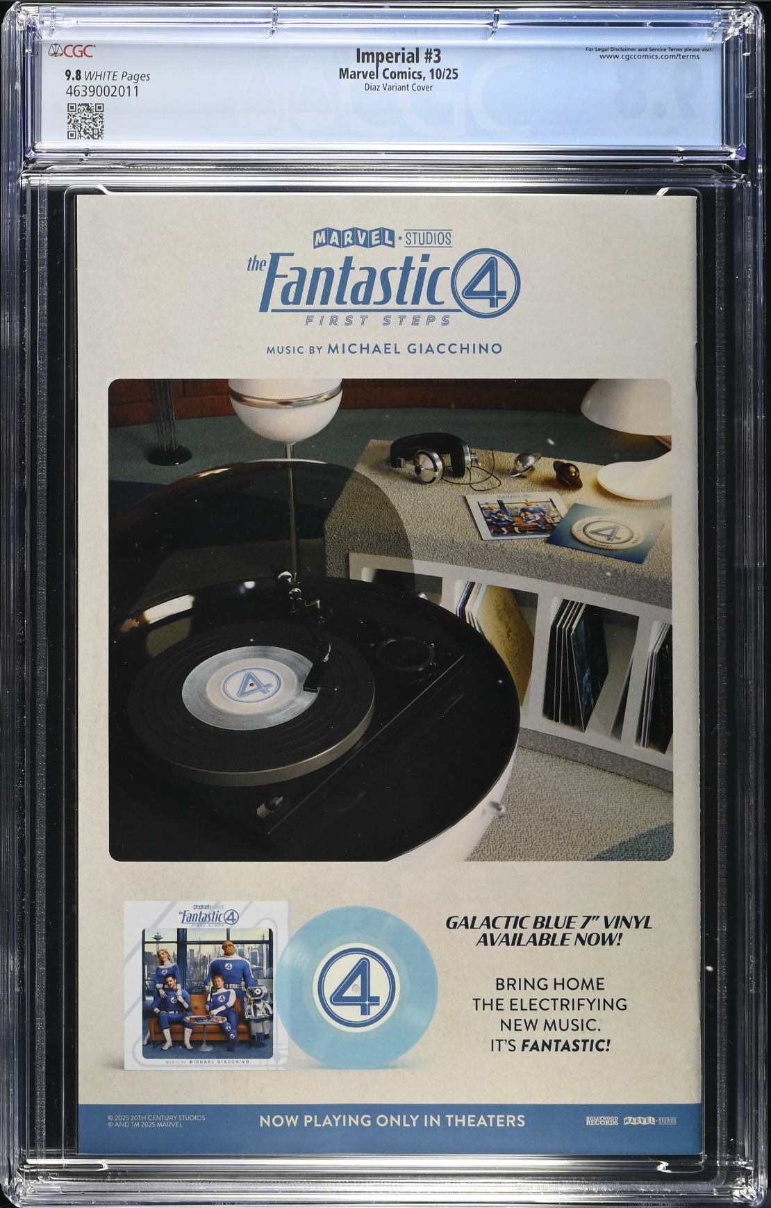 Imperial #3 Diaz 1:25 Retailer Incentive Variant CGC 9.8