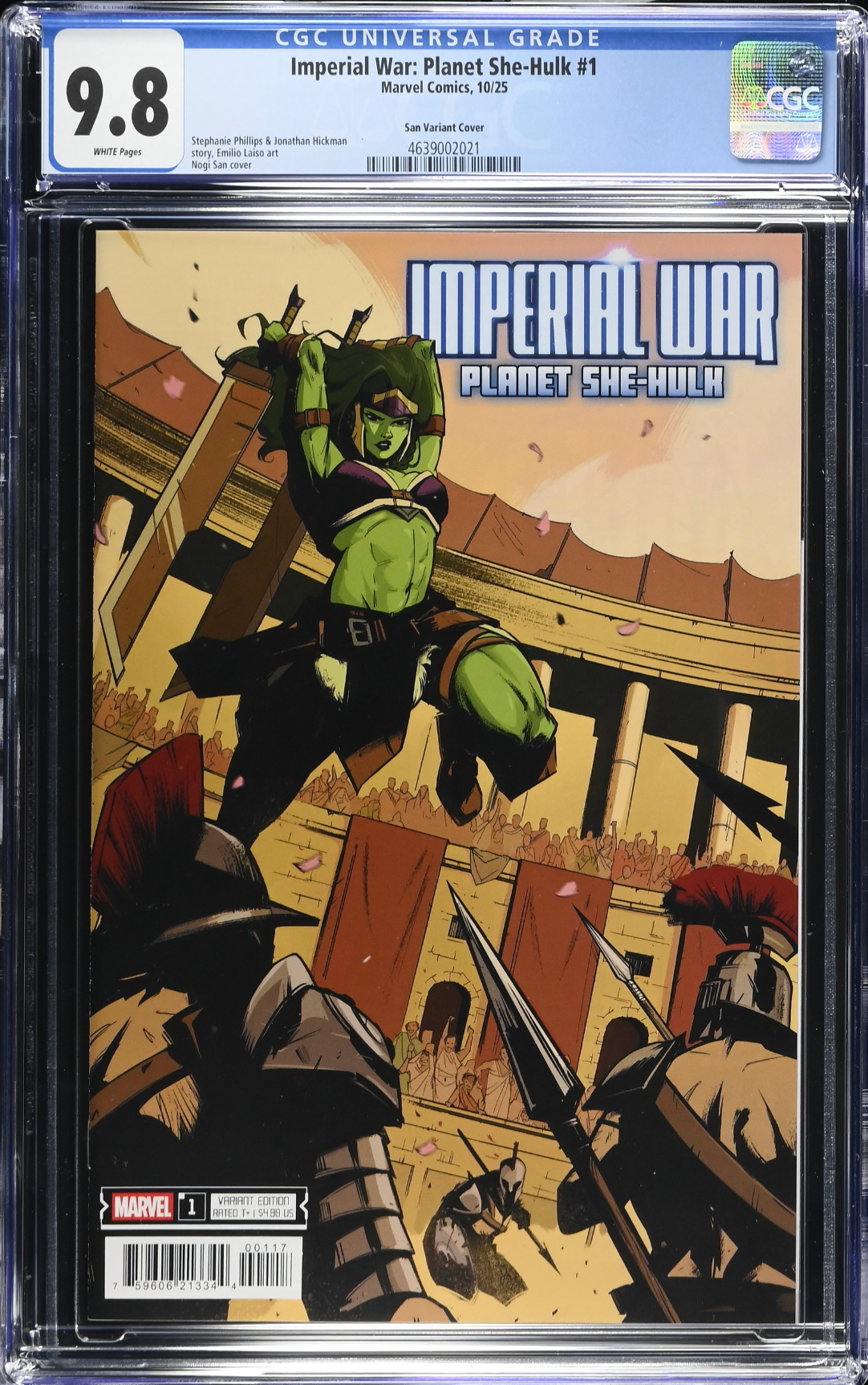 Imperial War: Planet She-Hulk #1 San 1:25 Retailer Incentive Variant CGC 9.8