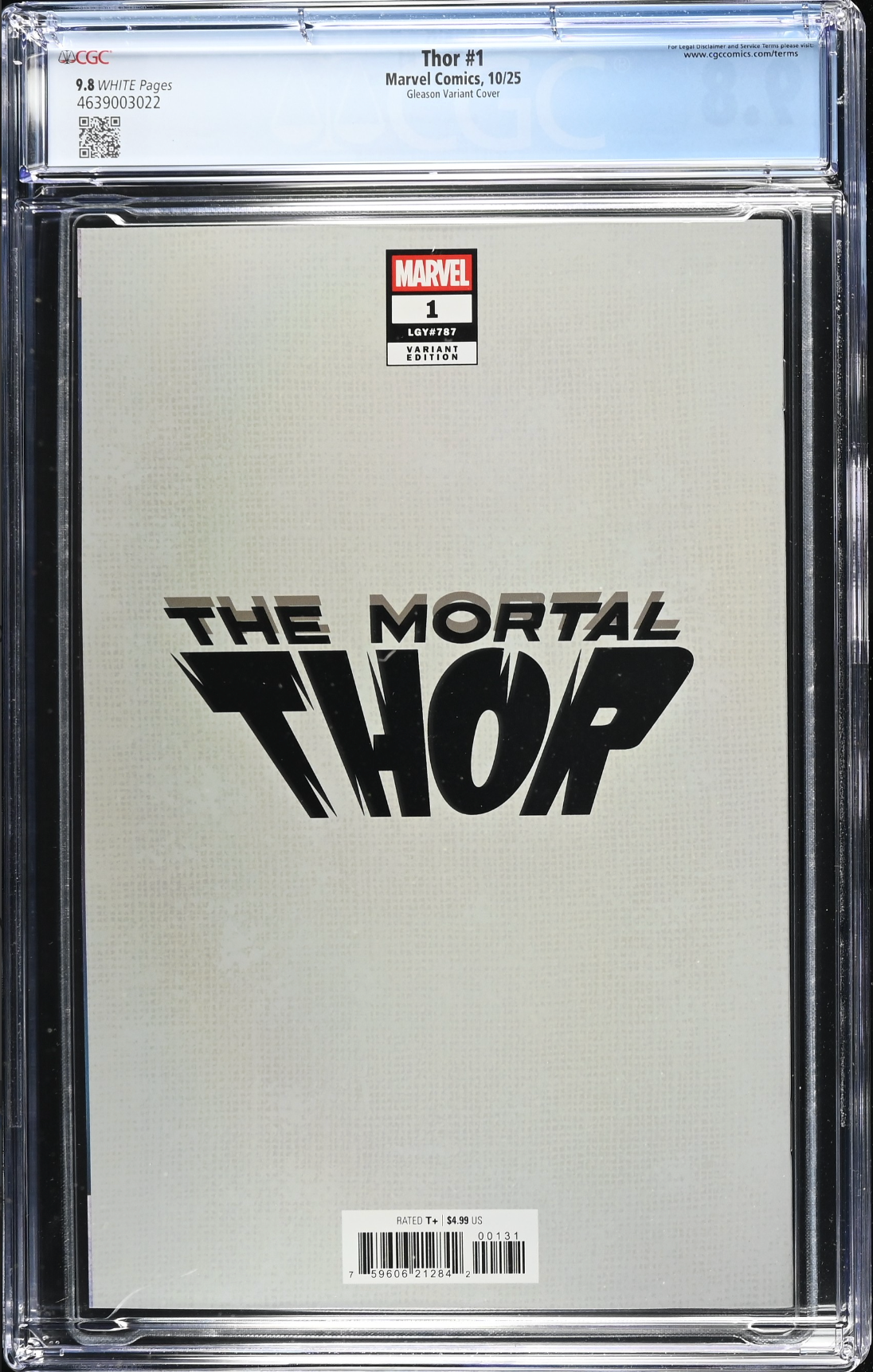 Thor #1 Gleason Foil Variant CGC 9.8
