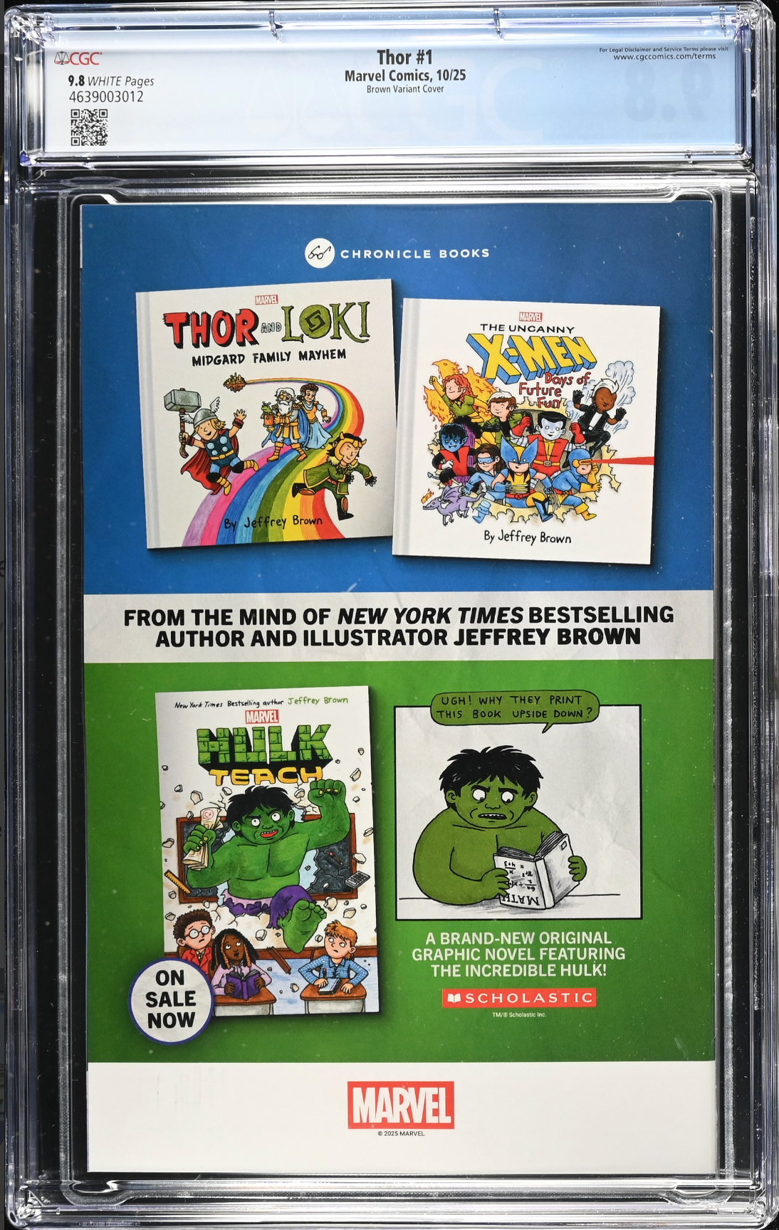 Thor #1 Brown Variant CGC 9.8