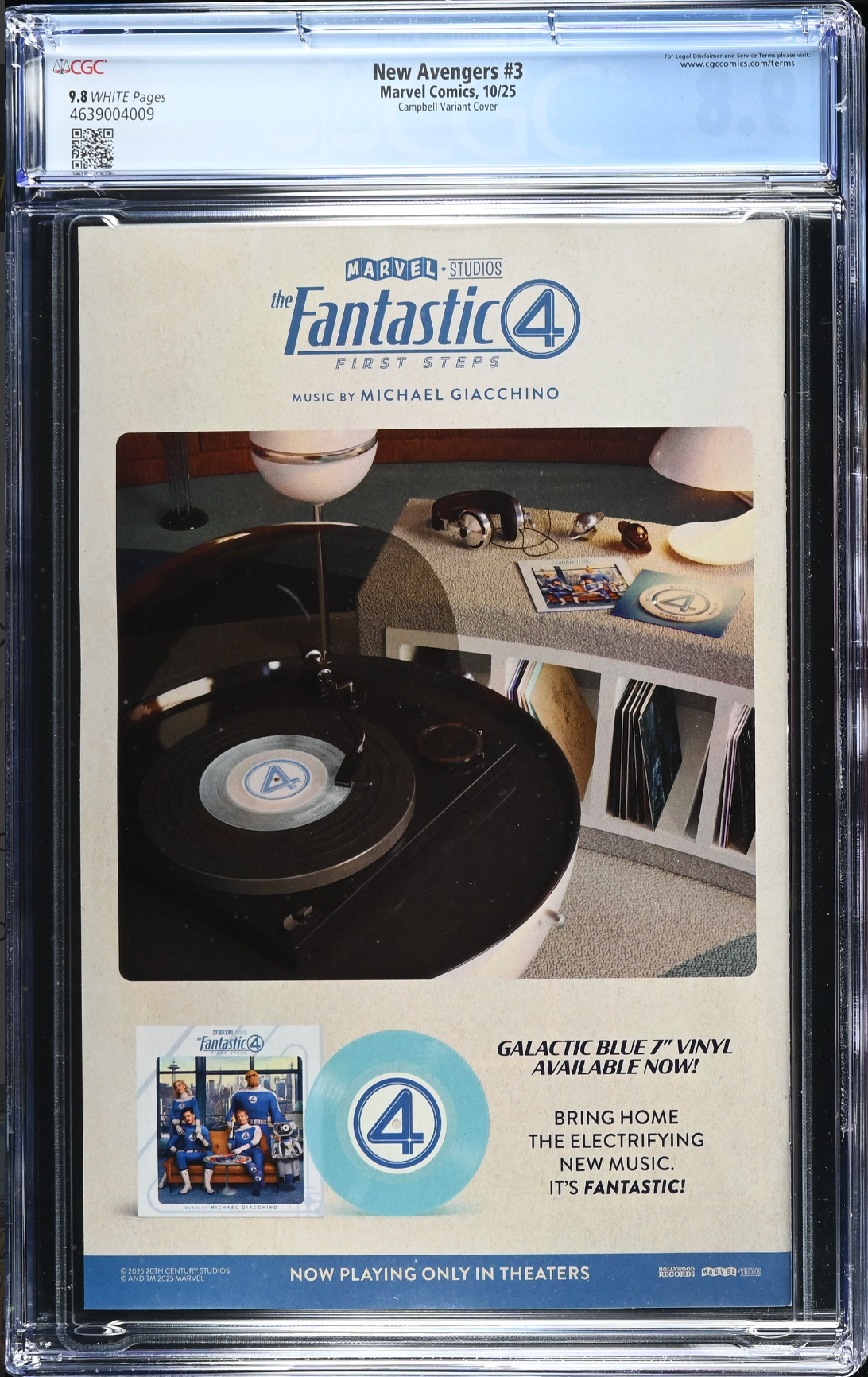 New Avengers #3 Campbell Variant CGC 9.8