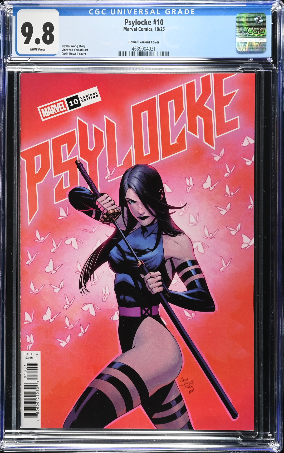 Psylocke #10 Howell Variant CGC 9.8