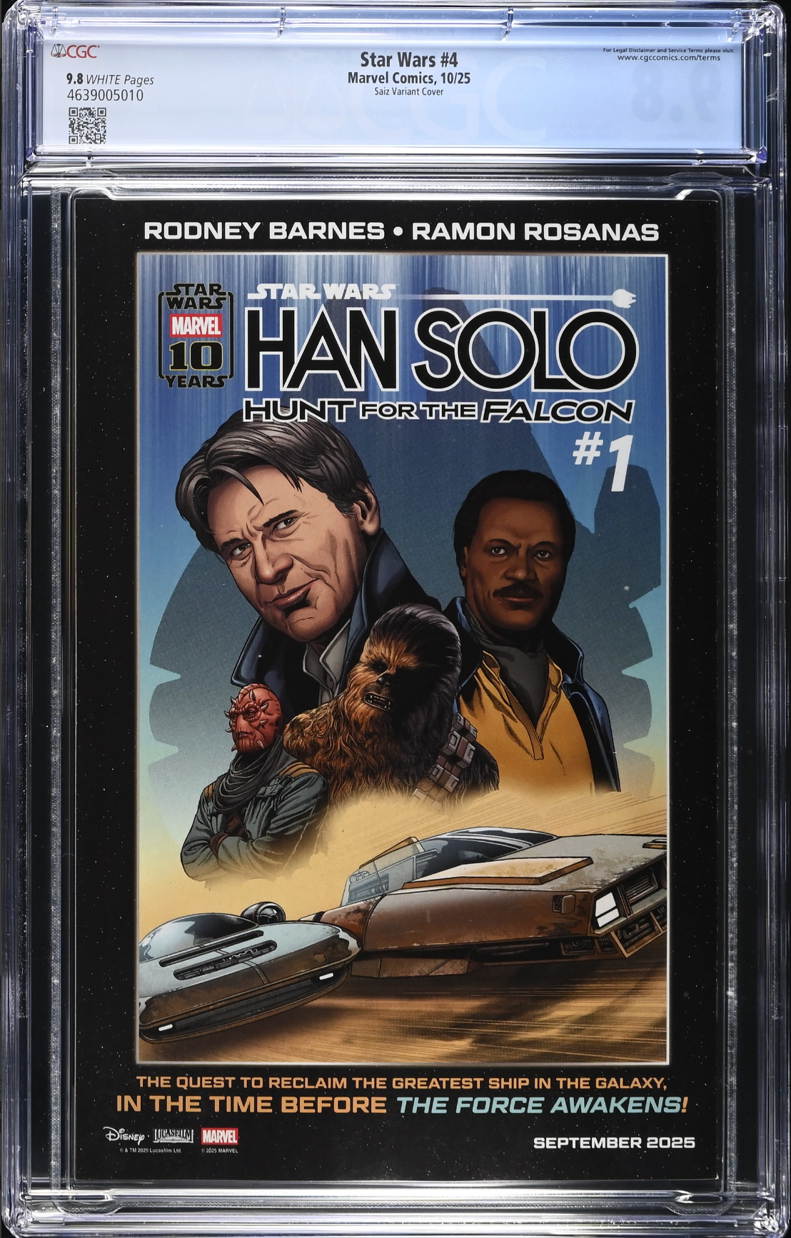 Star Wars #4 Saiz Variant CGC 9.8