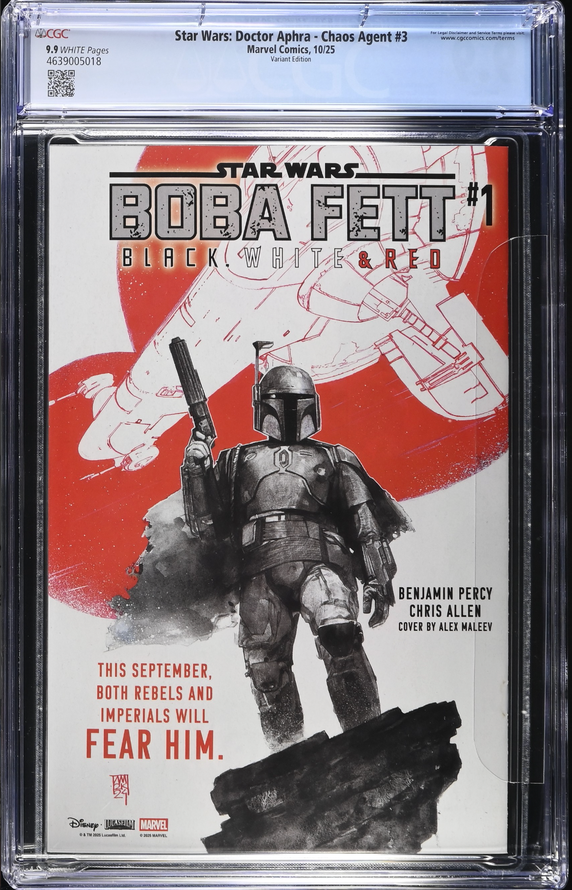 Star Wars: Doctor Aphra – Chaos Agent #3 Sprouse Variant CGC 9.9