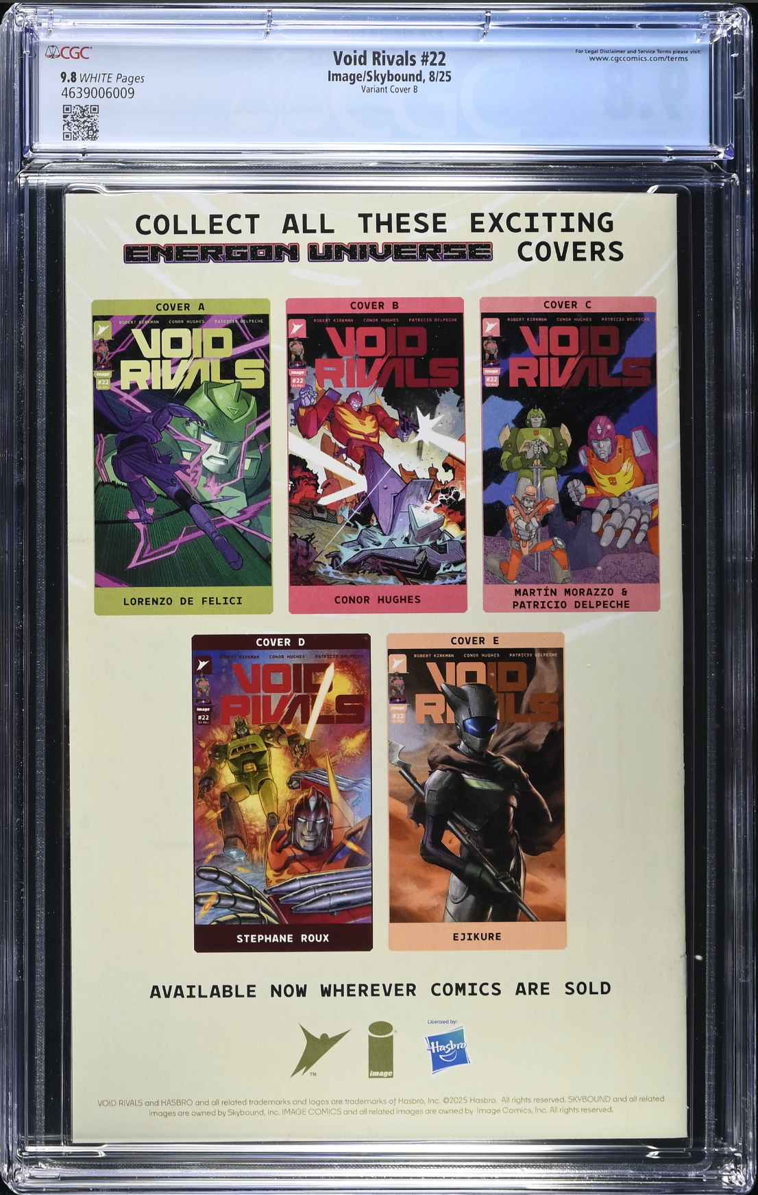 Void Rivals #22 Hughes Variant CGC 9.8