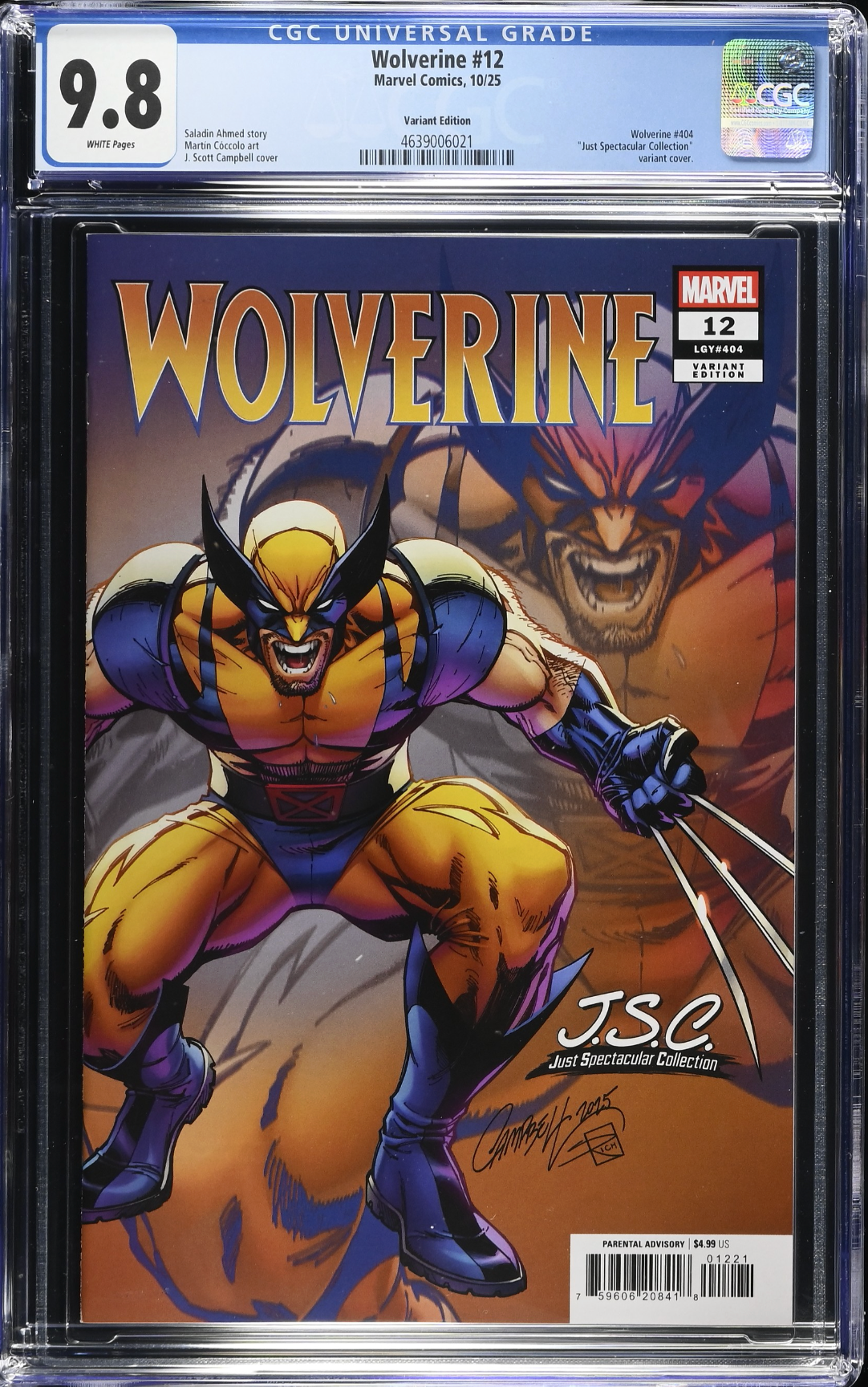 Wolverine #12 Campbell Variant CGC 9.8