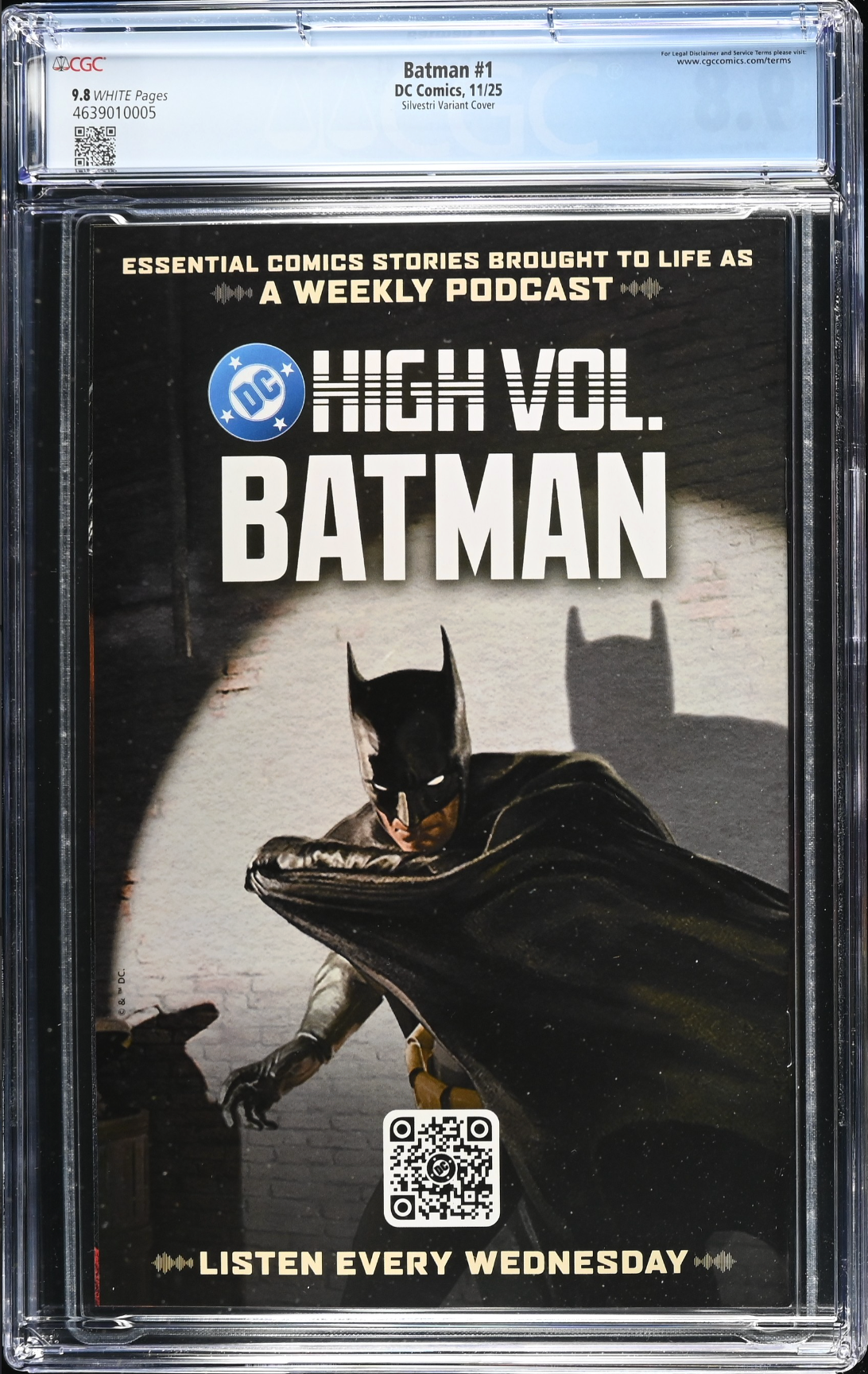 Batman #1 - Cover C - Silvestri Variant CGC 9.8