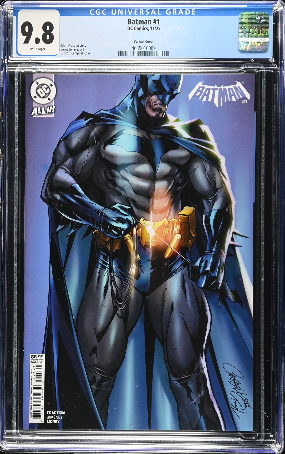 Batman #1 - Cover D - Campbell Variant CGC 9.8