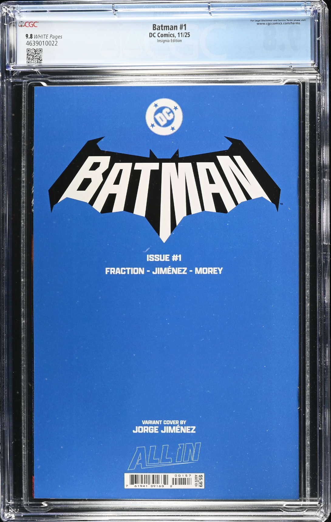 Batman #1 - Cover H - Bat Symbol Variant CGC 9.8