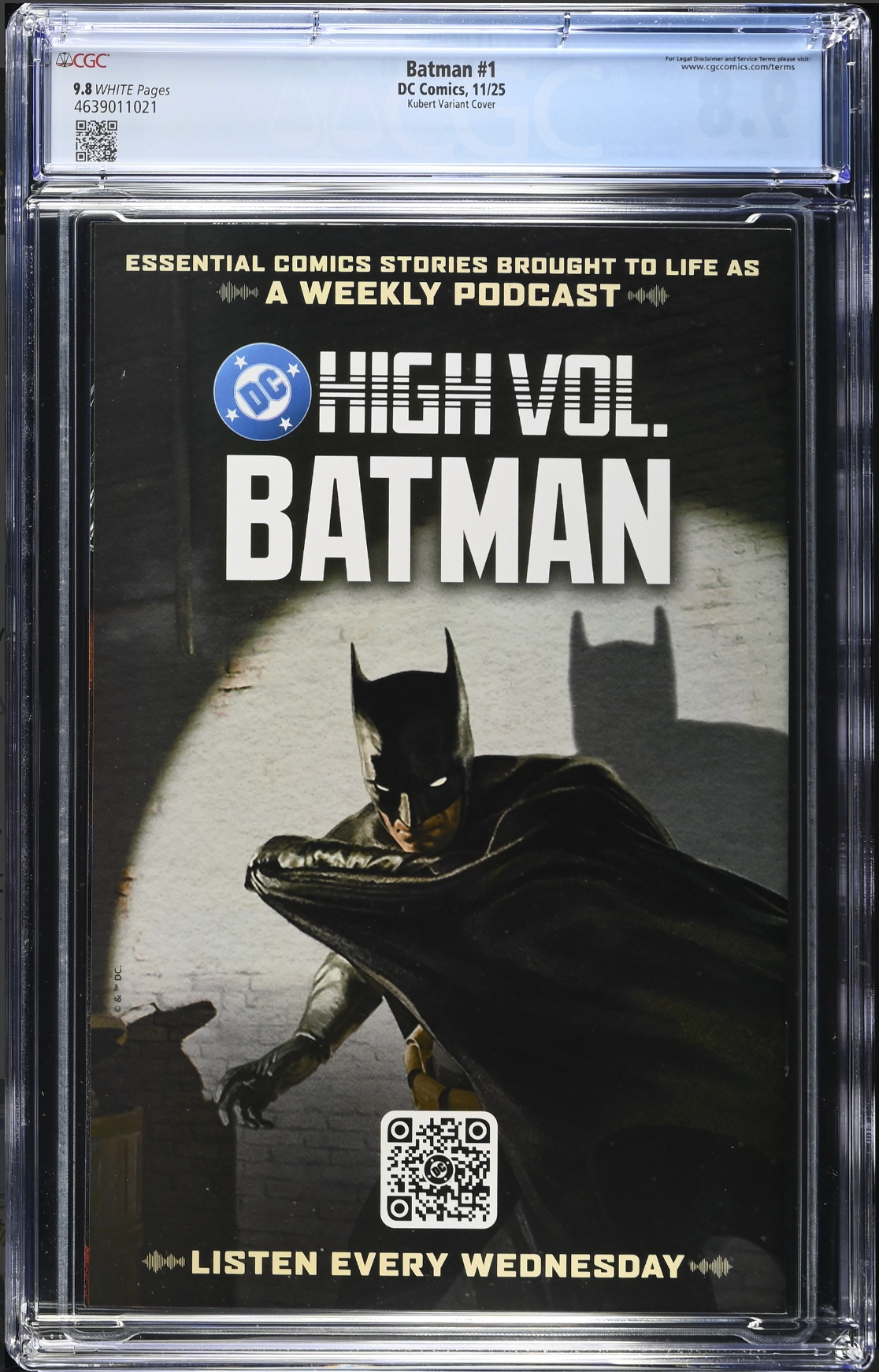 Batman #1 - Cover L - Kubert 1:25 Retailer Incentive Variant CGC 9.8
