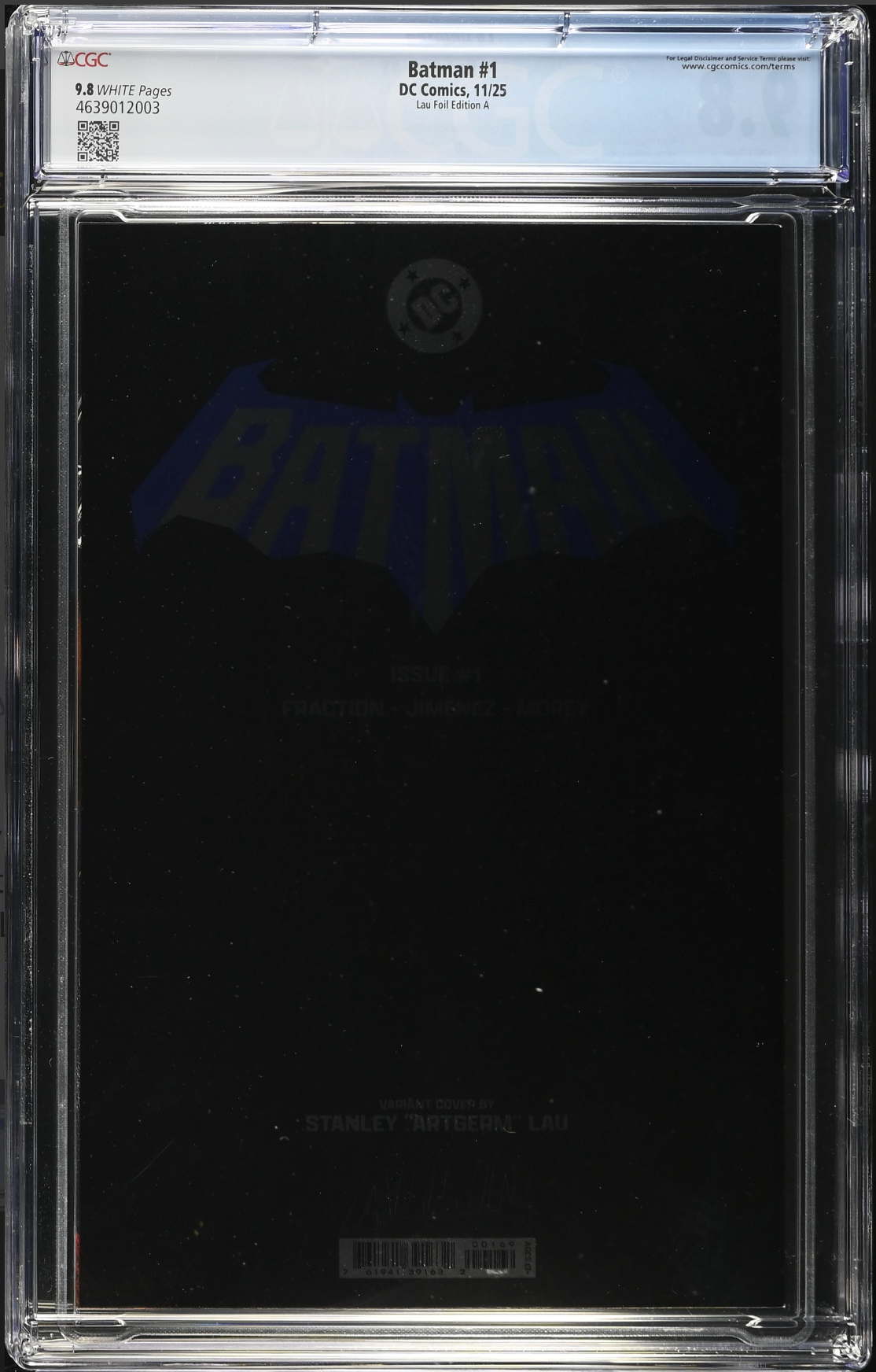 Batman #1 - Cover N - Artgerm Blind Bag Foil Variant CGC 9.8