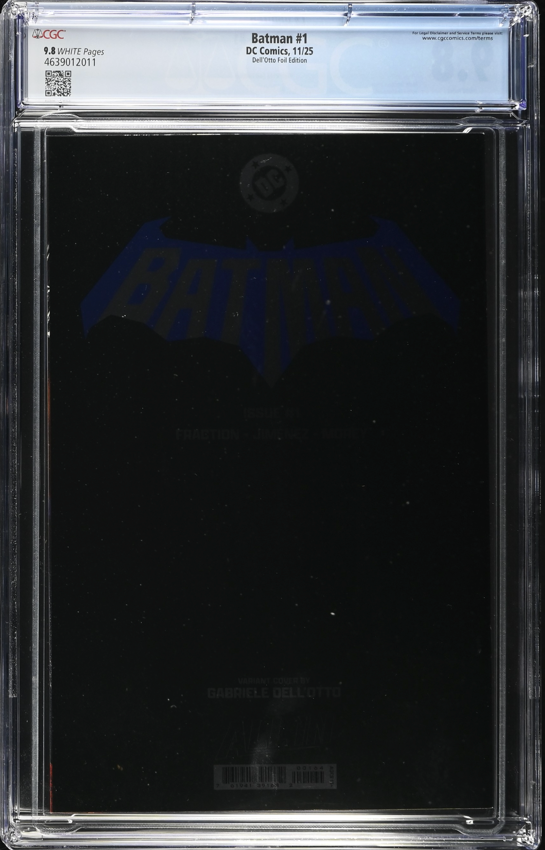 Batman #1 - Cover N - Dell'Otto Blind Bag Foil Variant CGC 9.8