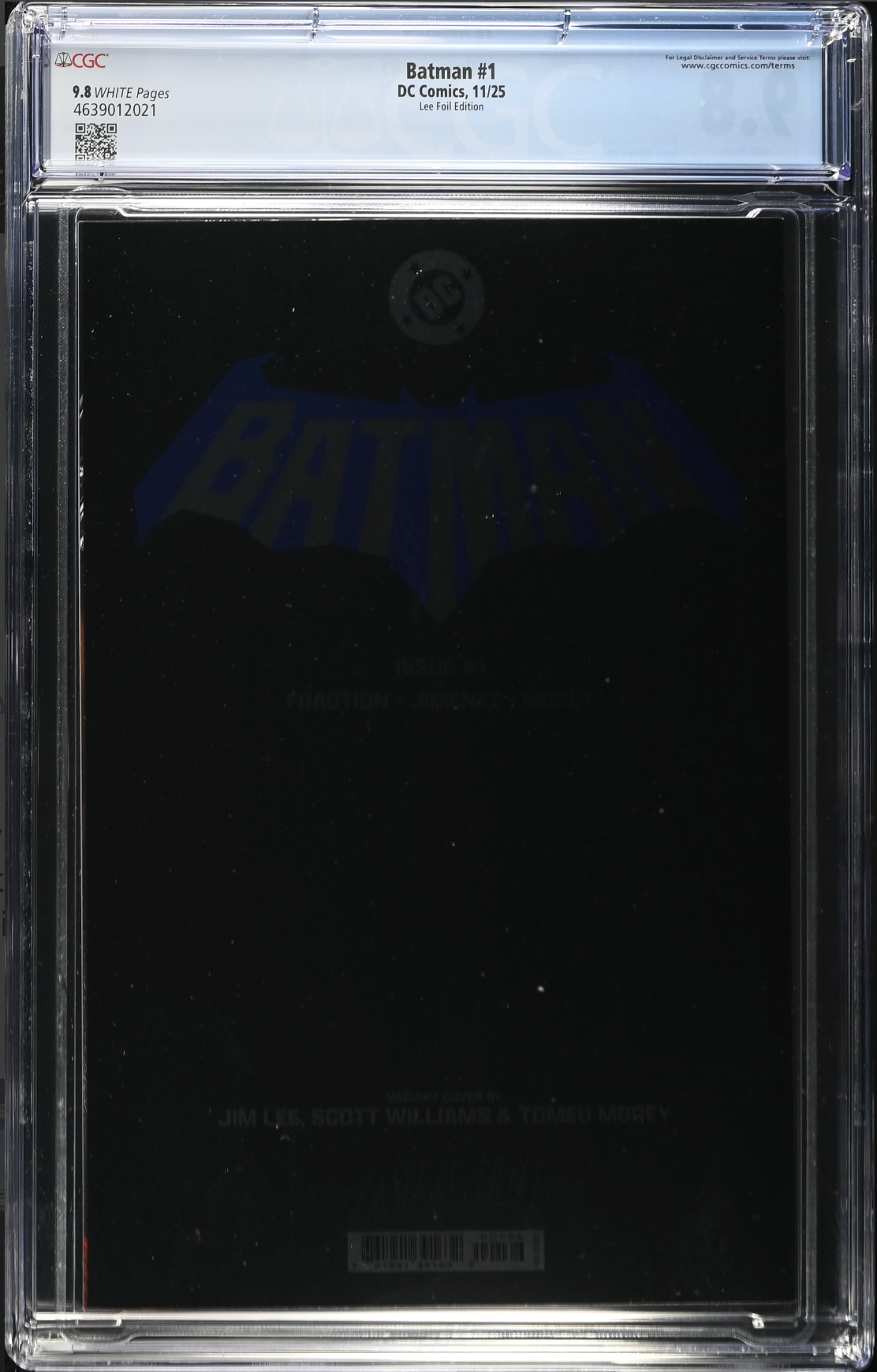 Batman #1 - Cover N - Jim Lee Blind Bag Foil Variant CGC 9.8
