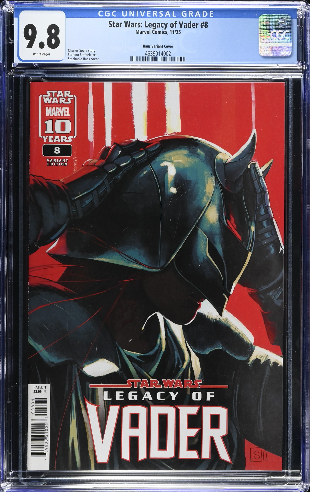 Star Wars: Legacy of Vader #8 Hans Variant CGC 9.8