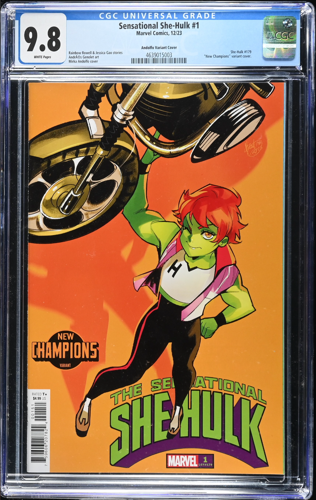 The Sensational She-Hulk #1 Andolofo Variant CGC 9.8