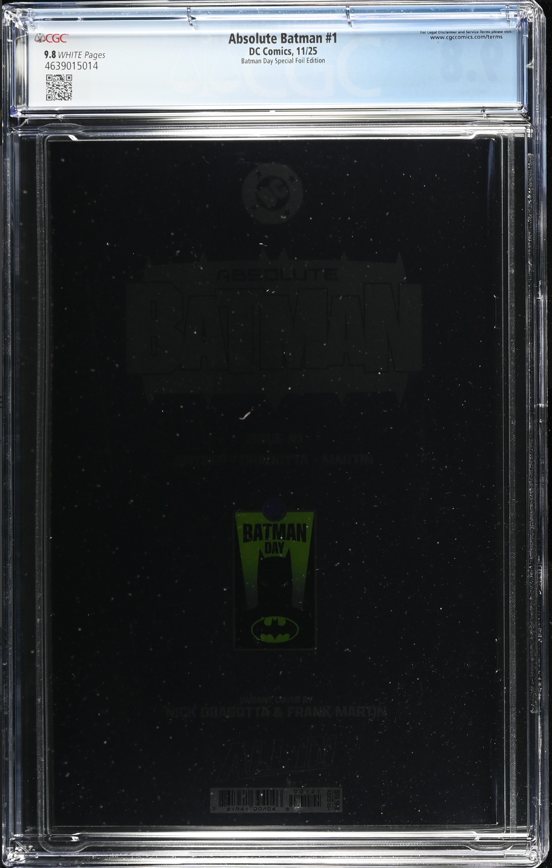 Absolute Batman #1 Batman Day 2025 Special Edition Dragotta Foil Virgin Variant CGC 9.8