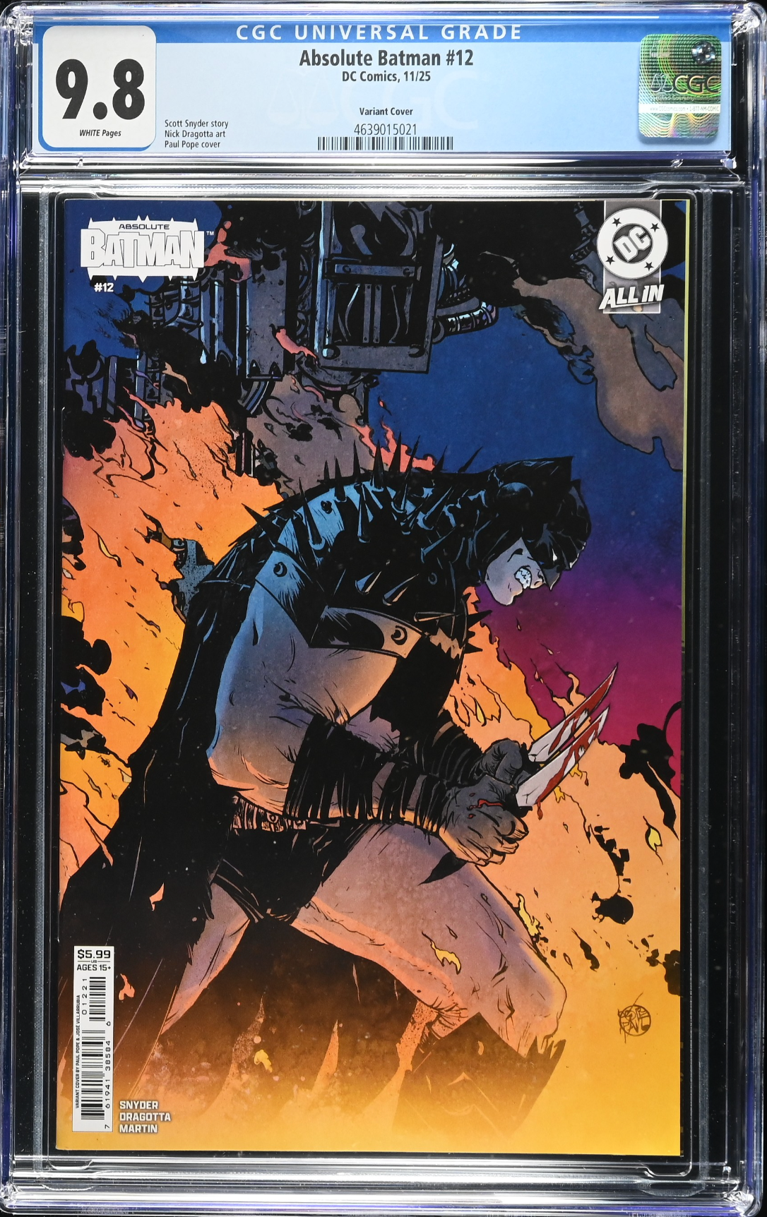 Absolute Batman #12 Pope Variant CGC 9.8