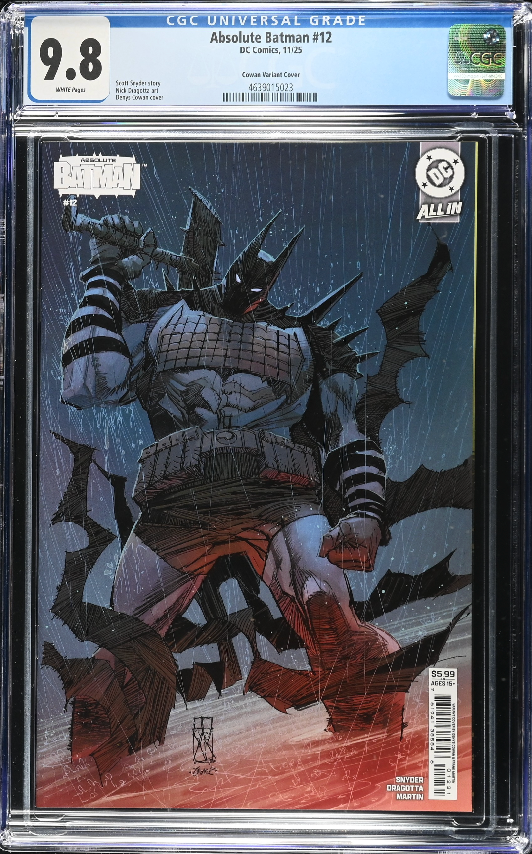 Absolute Batman #12 Cowan Variant CGC 9.8