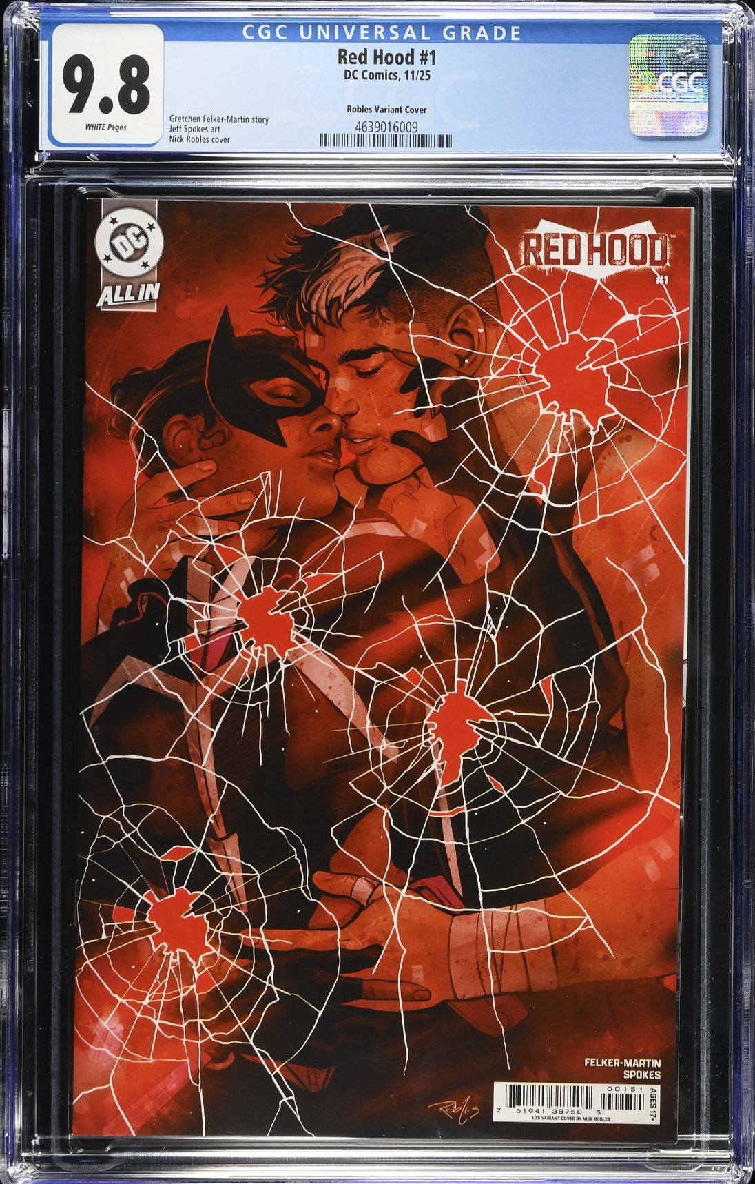 Red Hood #1 Robles 1:25 Retailer Incentive Variant CGC 9.8