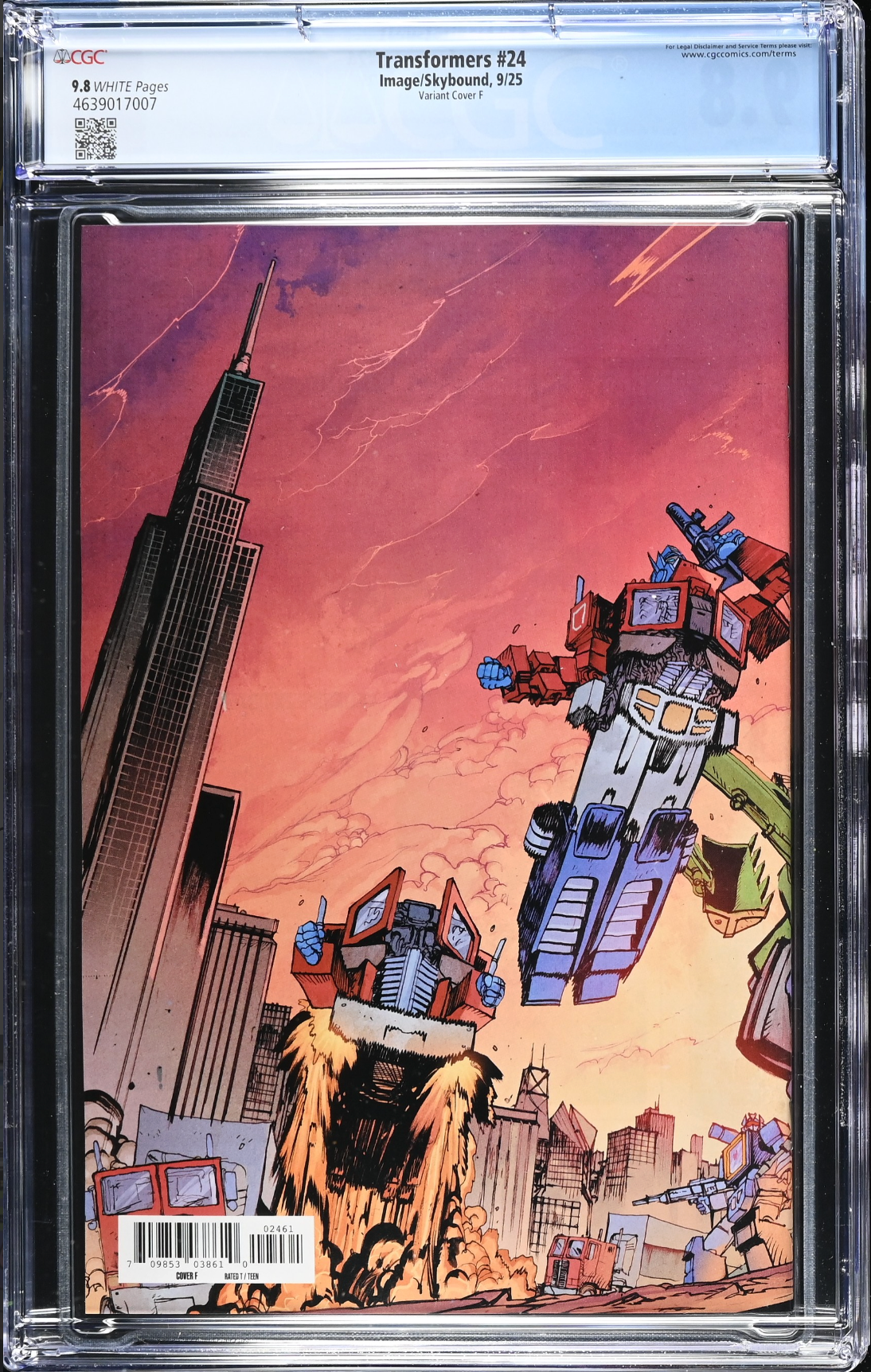 Transformers #24 Johnson Variant CGC 9.8
