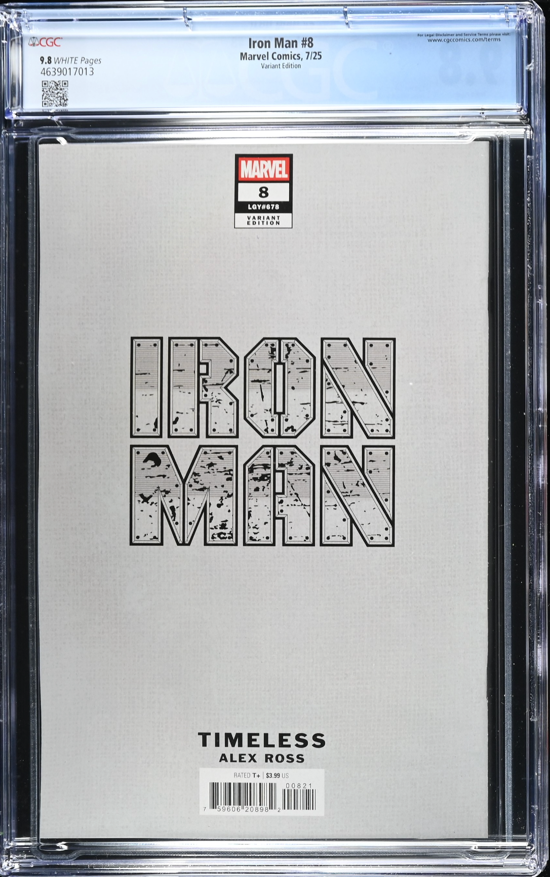 Iron Man #8 Ross Timeless Variant CGC 9.8