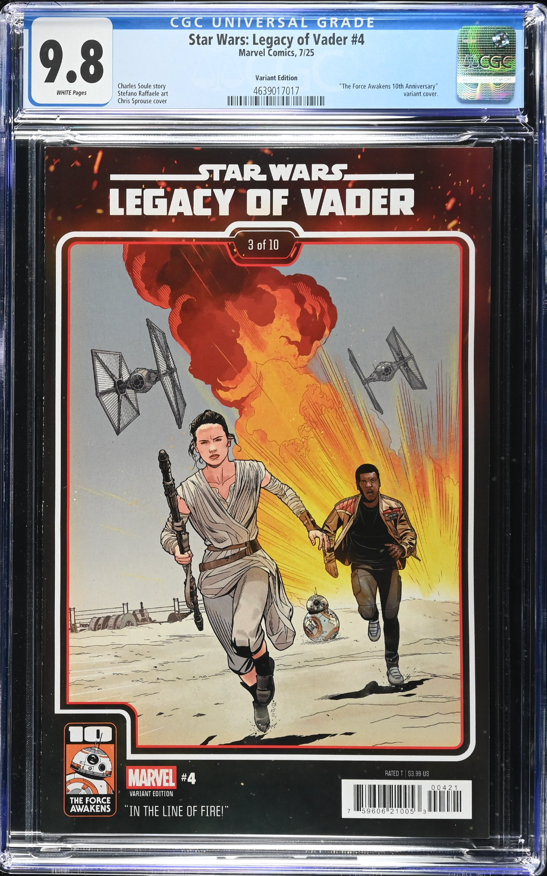Star Wars: Legacy of Vader #4 Sprouse Variant CGC 9.8