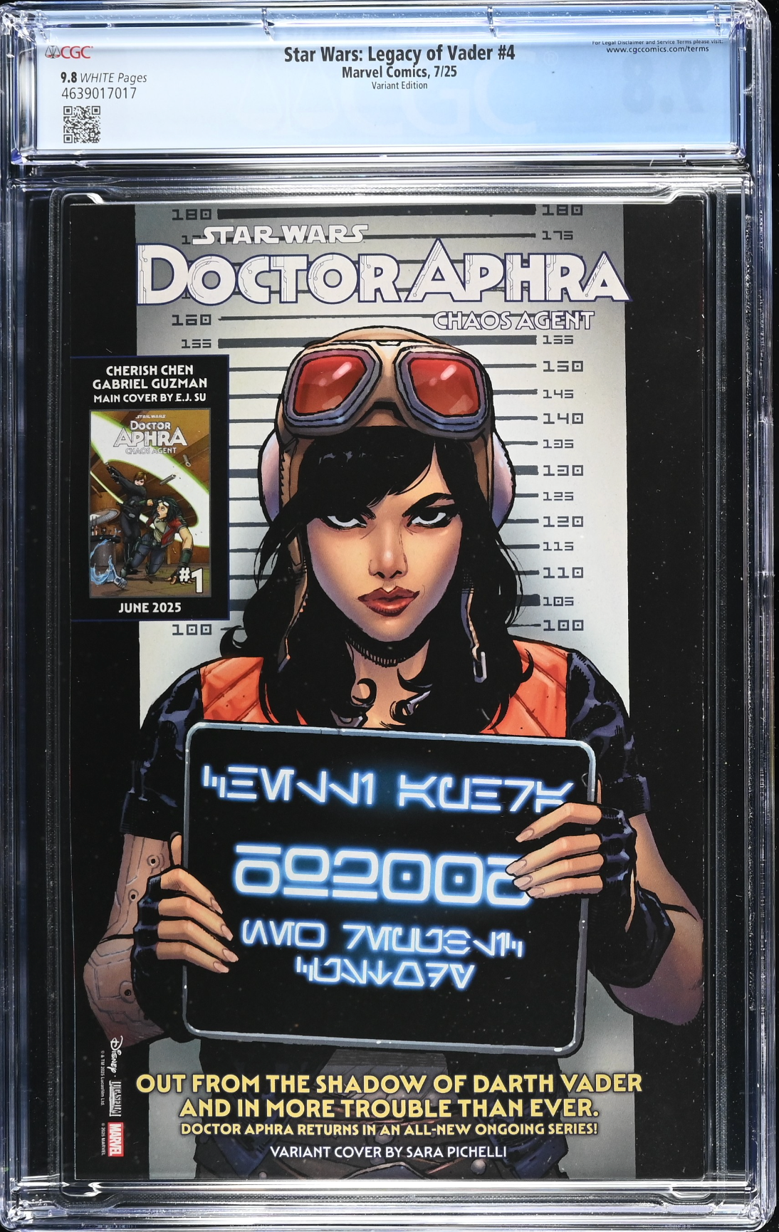 Star Wars: Legacy of Vader #4 Sprouse Variant CGC 9.8