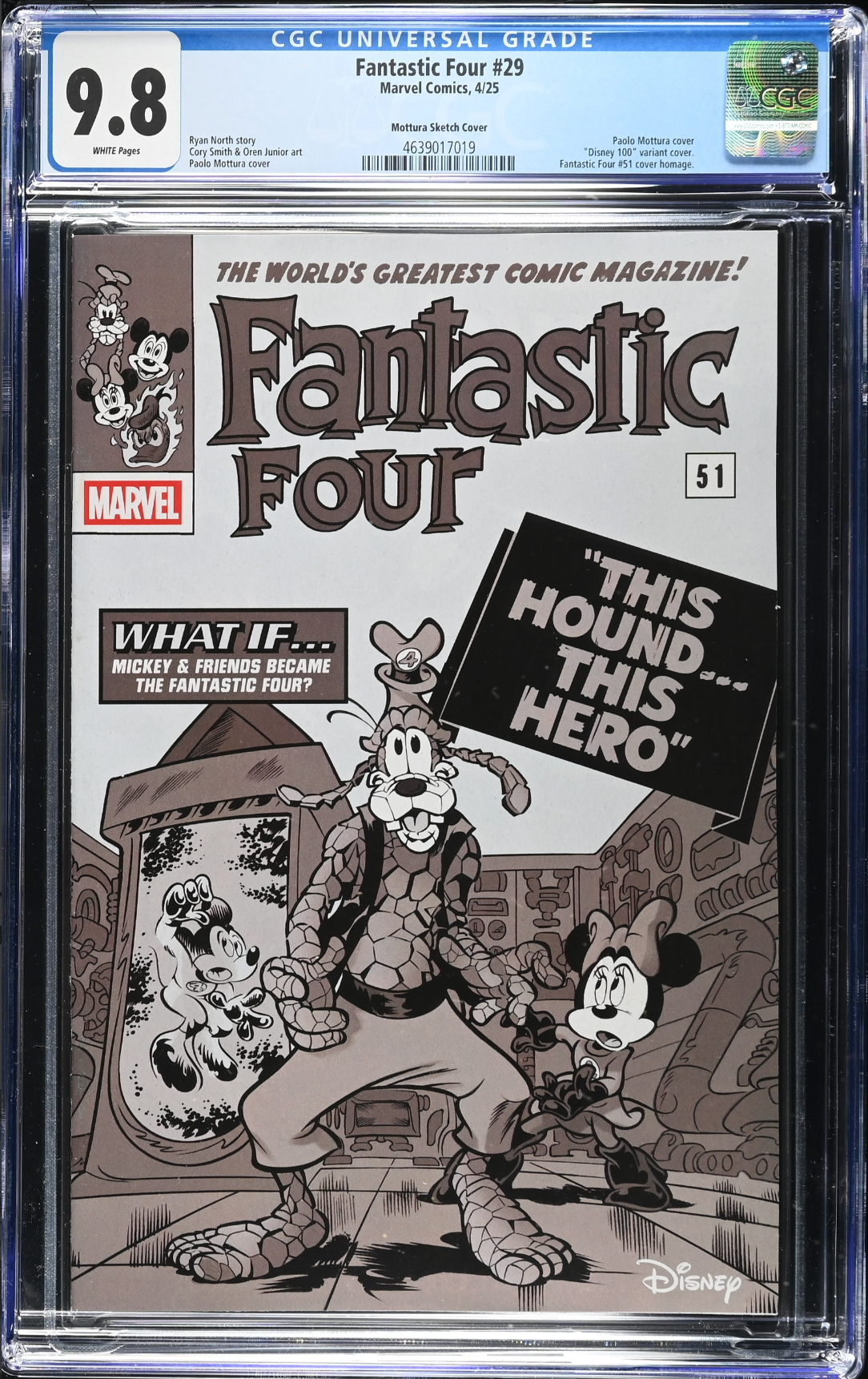 Fantastic Four #29 Disney 1:100 Retailer Incentive Variant CGC 9.8