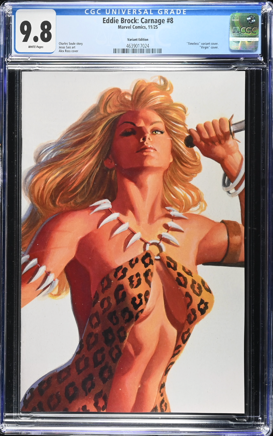 Eddie Brock: Carnage #8 Ross Timeless Variant CGC 9.8