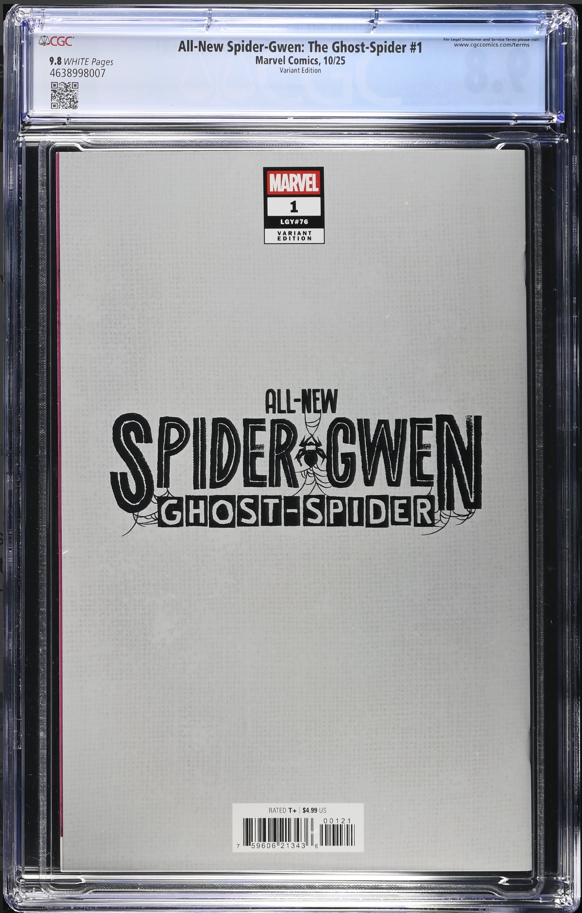 All-New Spider-Gwen: The Ghost Spider #1 Lolli Foil Variant CGC 9.8