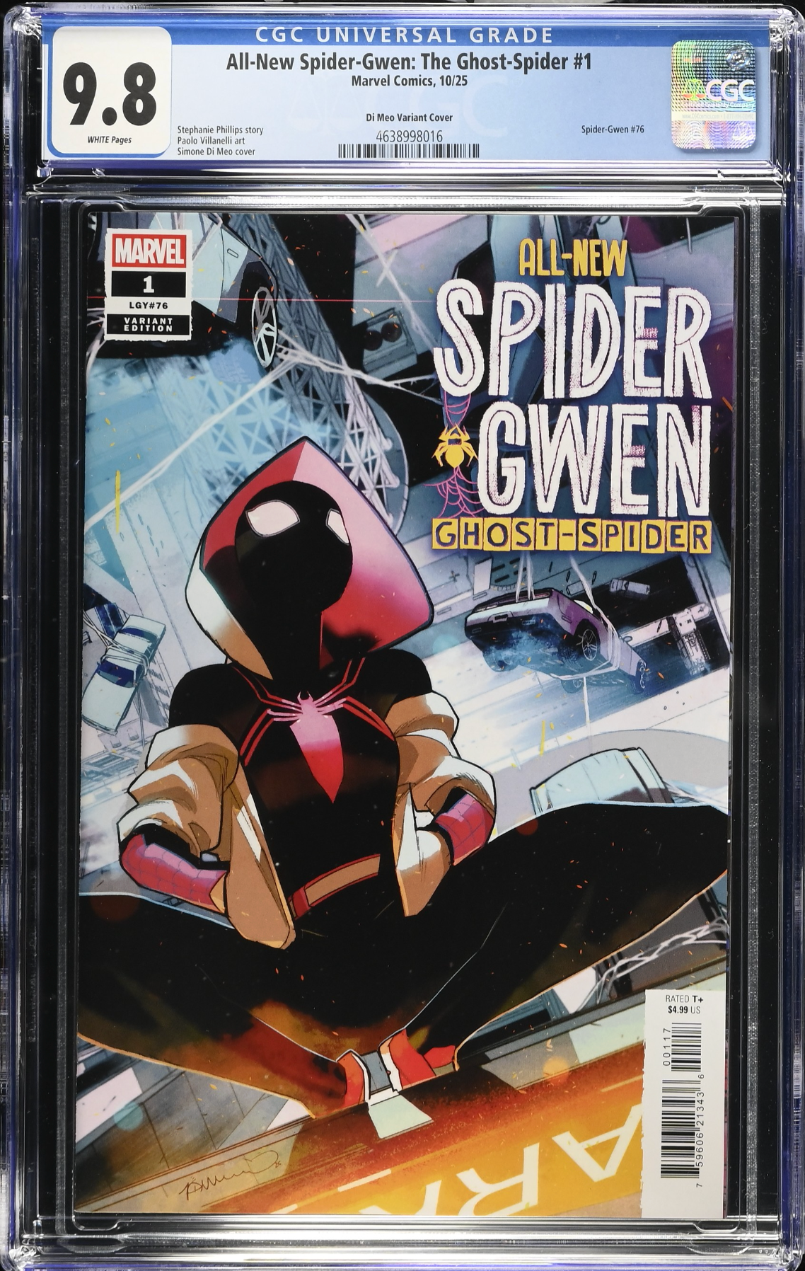 All-New Spider-Gwen: The Ghost Spider #1 Di Meo 1:25 Retailer Incentive Variant CGC 9.8