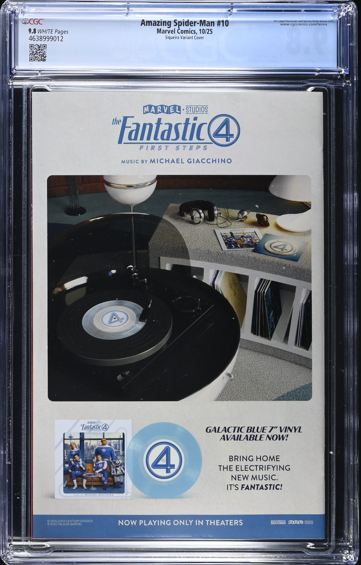 Amazing Spider-Man #10 Siqueira 1:25 Retailer Incentive Variant CGC 9.8
