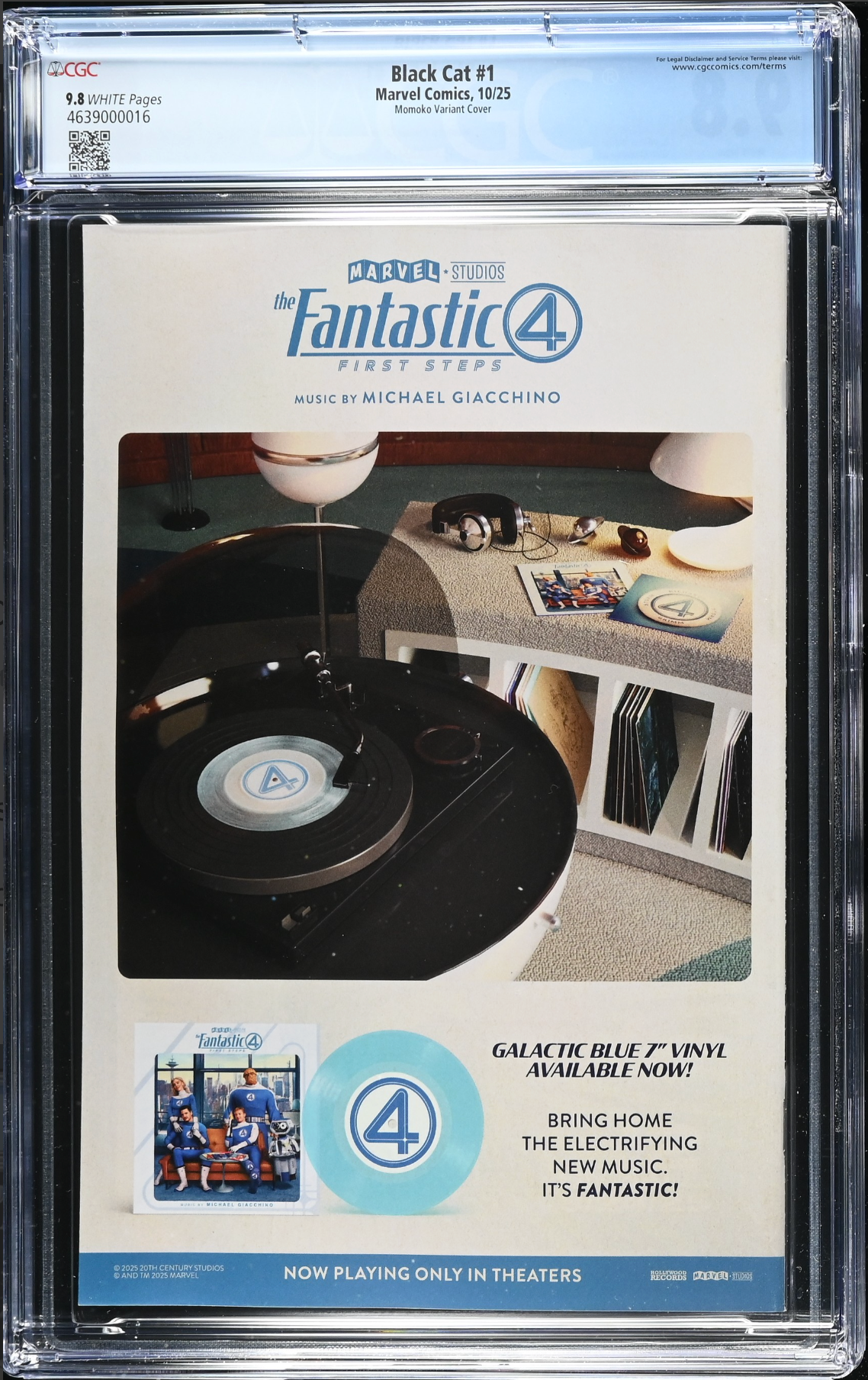 Black Cat #1 Momoko Variant CGC 9.8